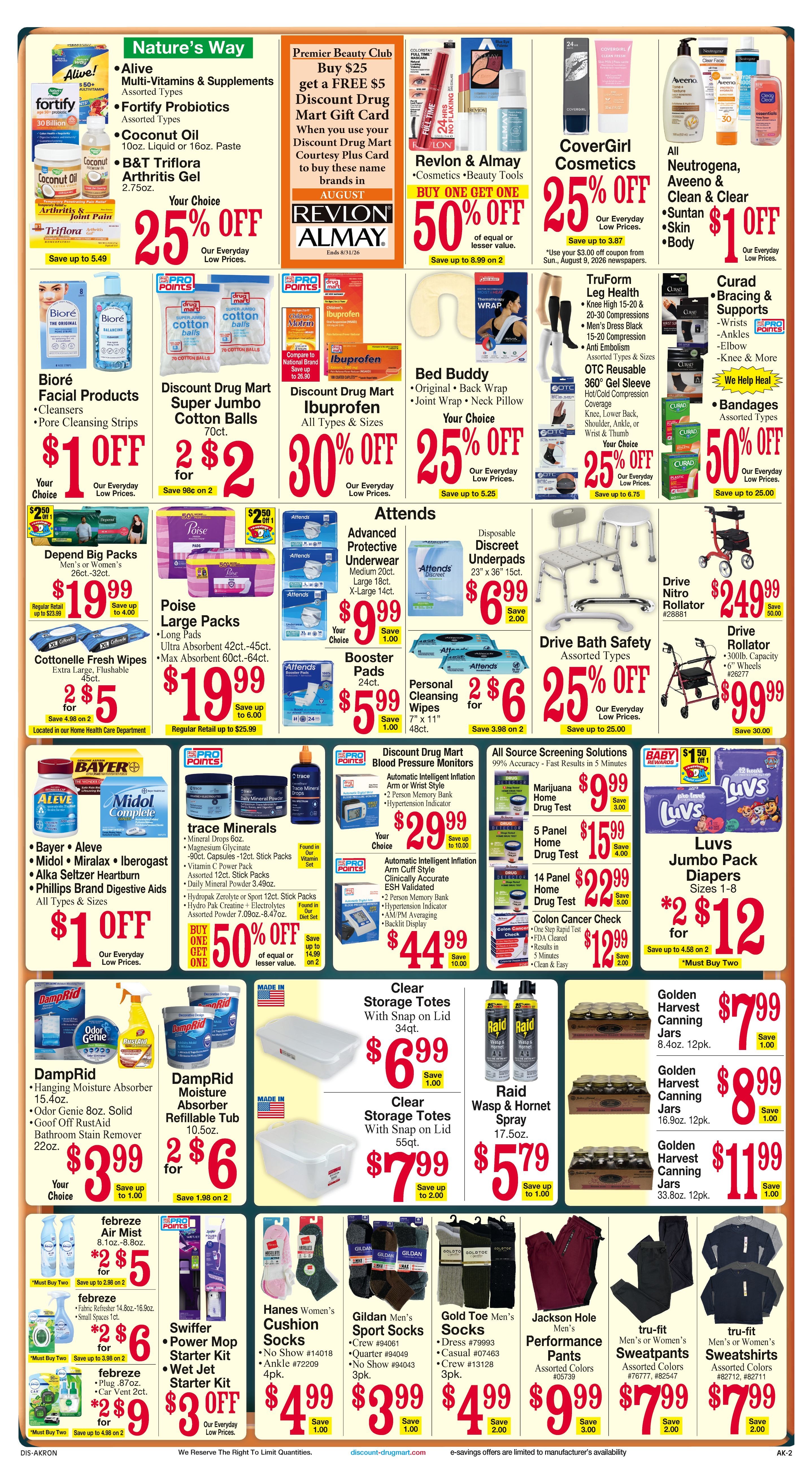 Discount Drug Mart (Ohio) Weekly Ad August 12 - 18, 2026