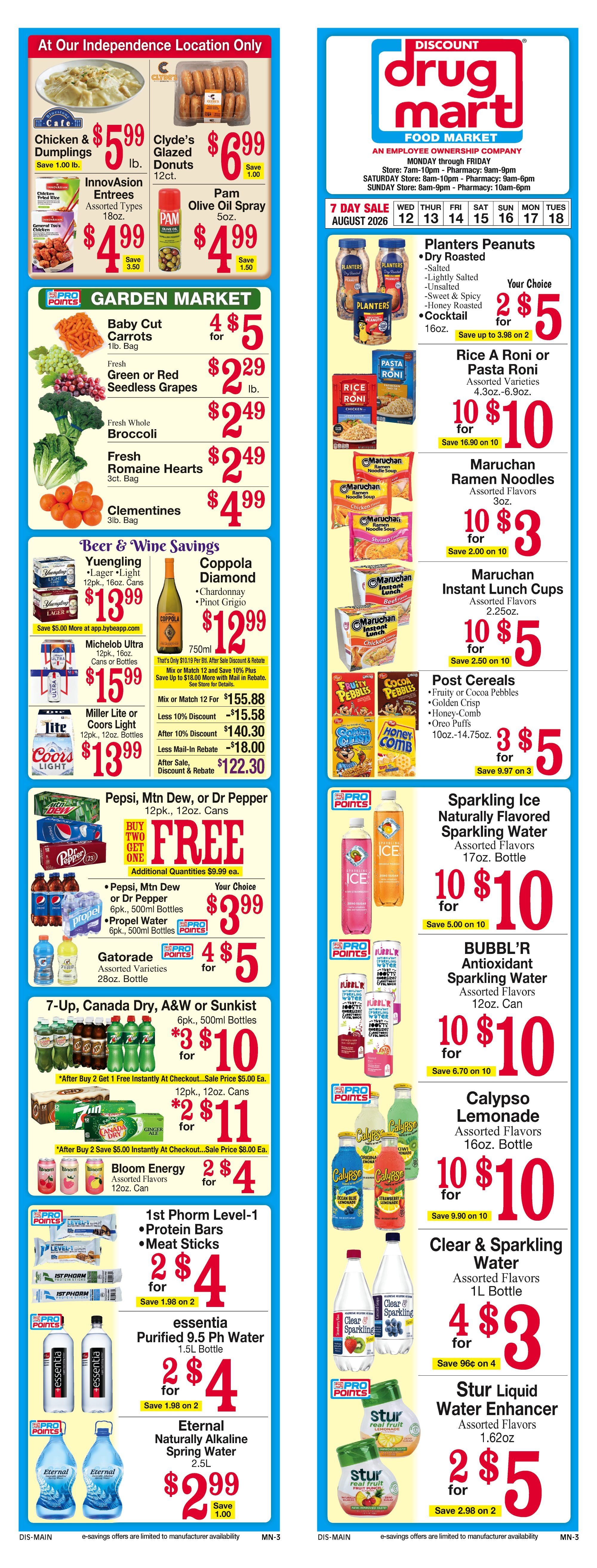 Discount Drug Mart (Ohio) Weekly Ad August 12 - 18, 2026