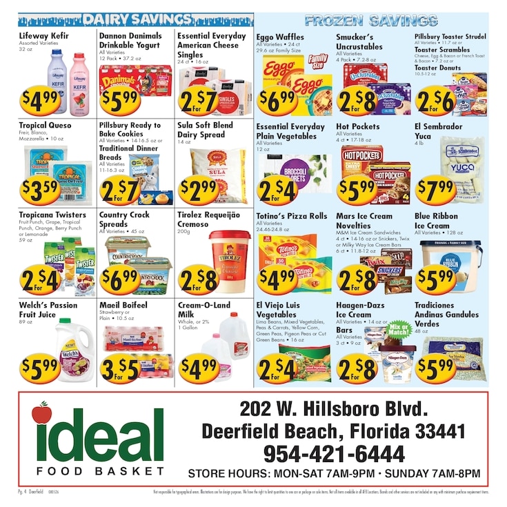 Ideal Food Basket (202 West Hillsboro Blvd, Deerfield Beach, FL) Weekly Ad August 5 - 11, 2026