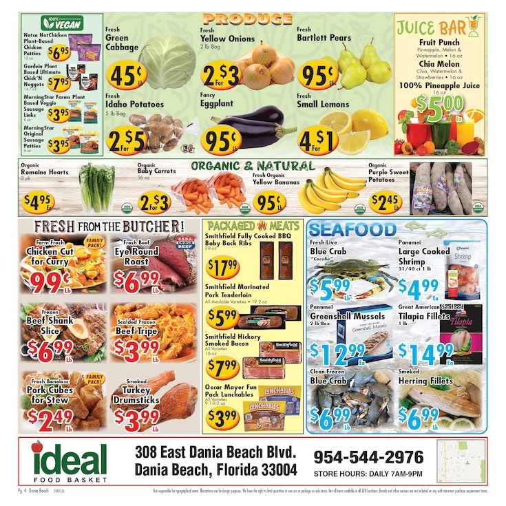 Ideal Food Basket (308 East Dania Blvd, Dania Beach, FL) Weekly Ad August 5 - 11, 2026