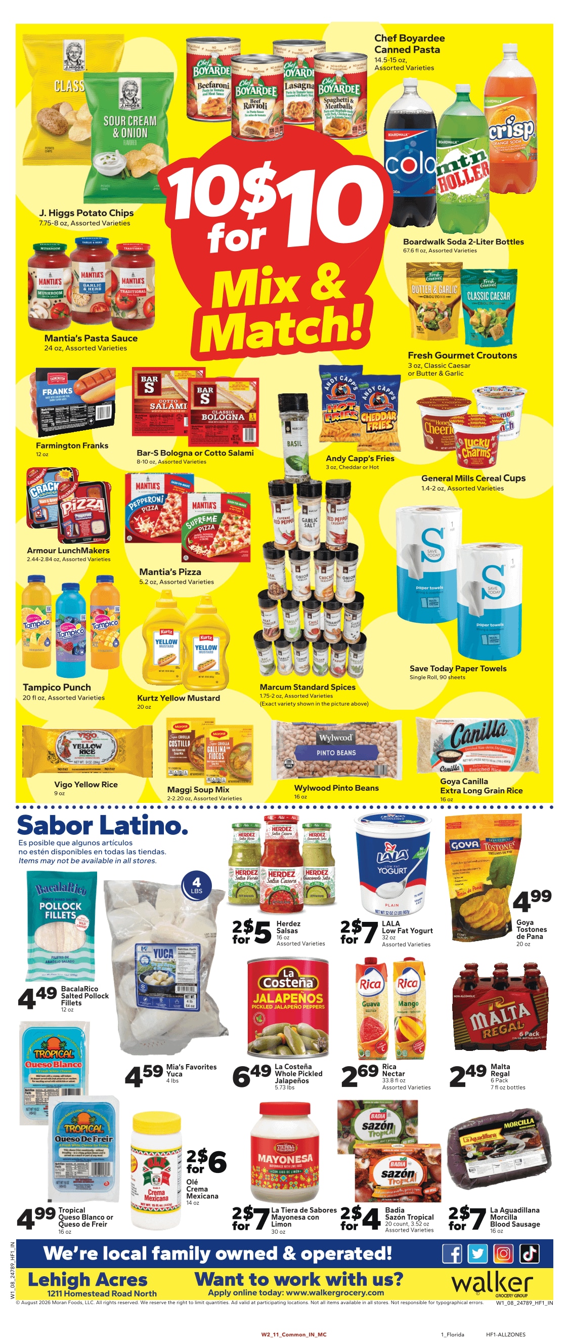 Save a Lot Food Stores (Lehigh Acres, FL) Weekly Ad August 5 - 11, 2026