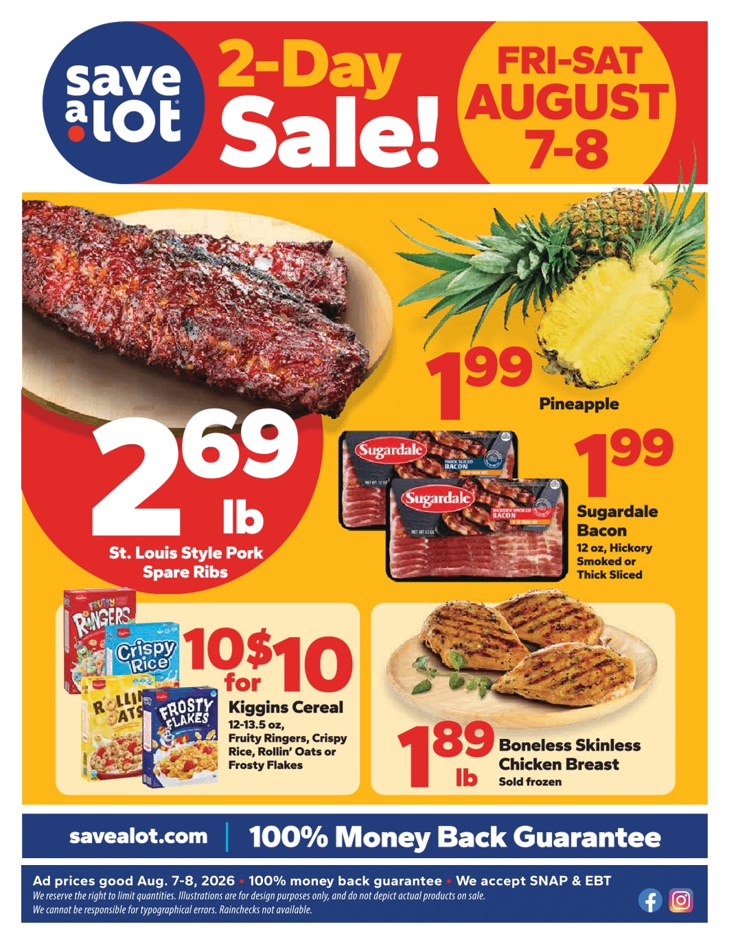 Save a Lot Food Stores (Salamanca, NY) Weekly Ad August 5 - 11, 2026