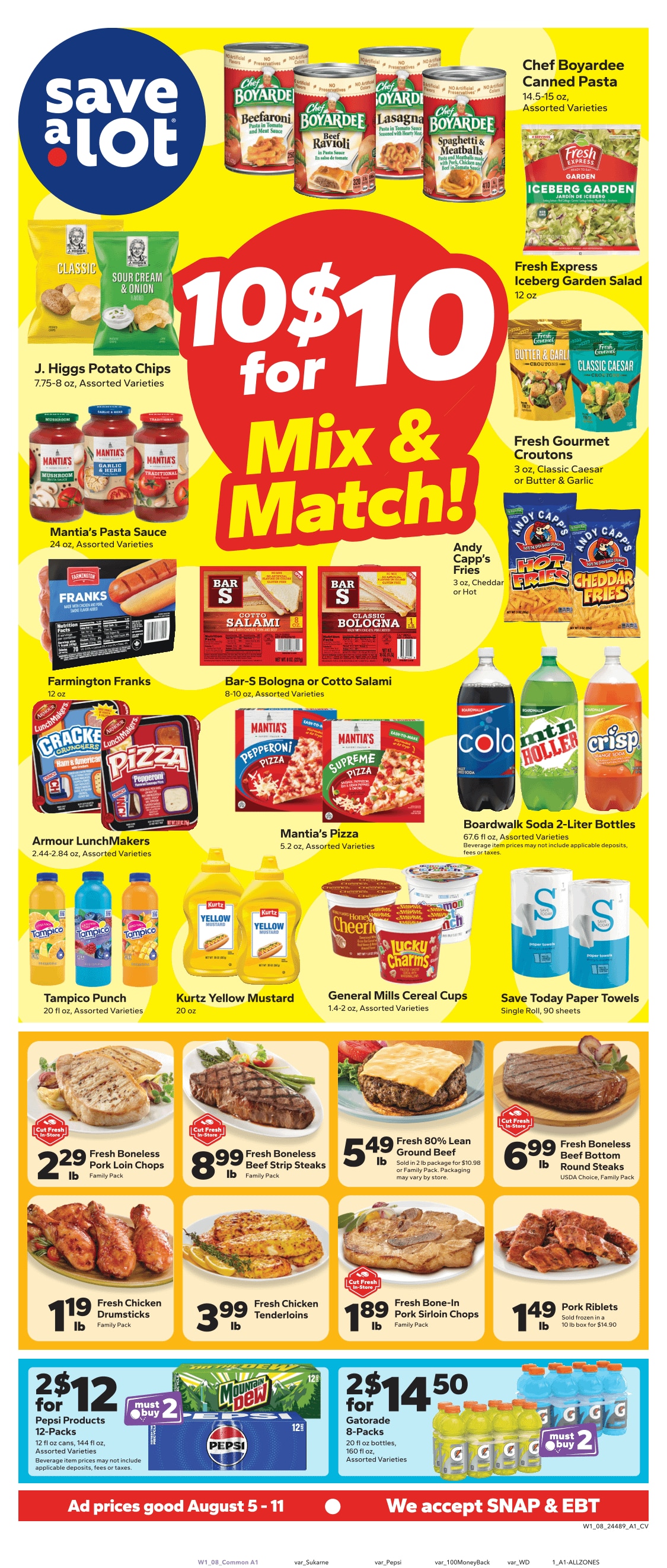 Save a Lot Food Stores (4148 Taylor Blvd, Louisville, KY) Weekly Ad August 5 - 11, 2026