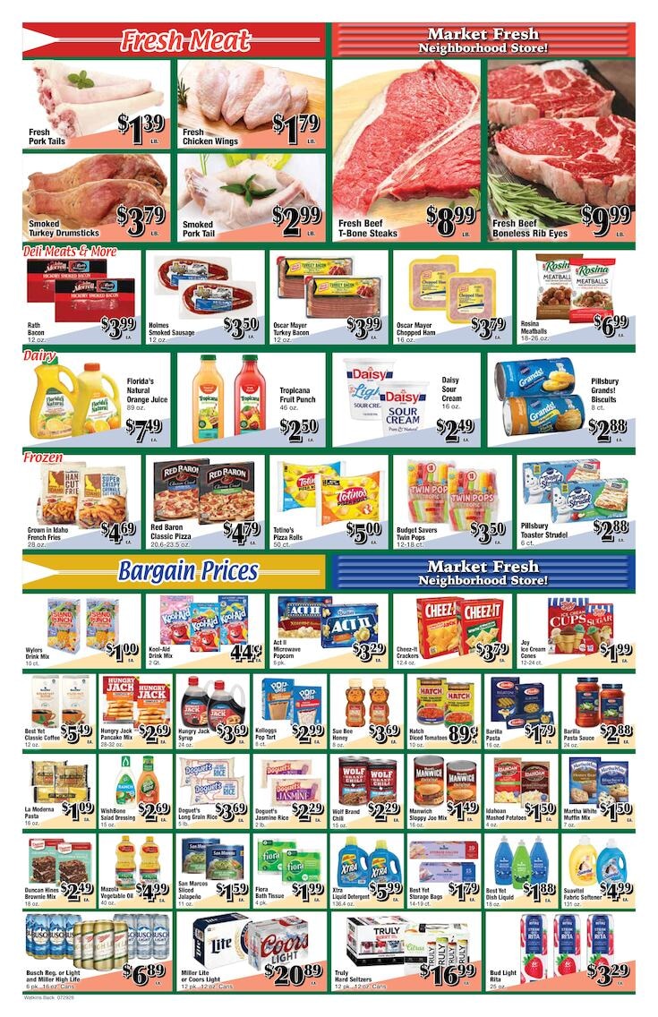 Watkins Supermarket Weekly Ad August 5 - 11, 2026