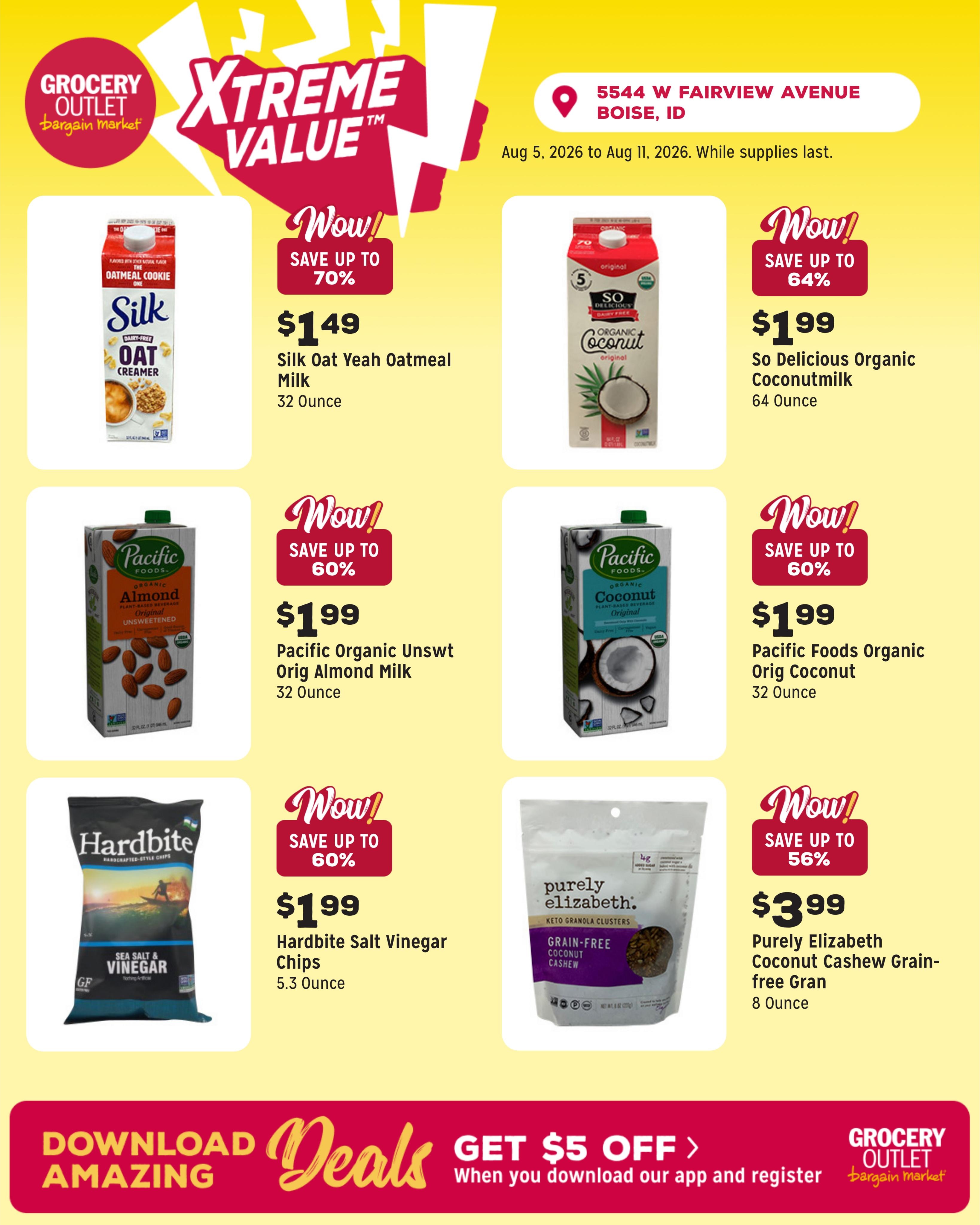 Grocery Outlet (Boise Area, ID) Weekly Ad August 5 - 11, 2026