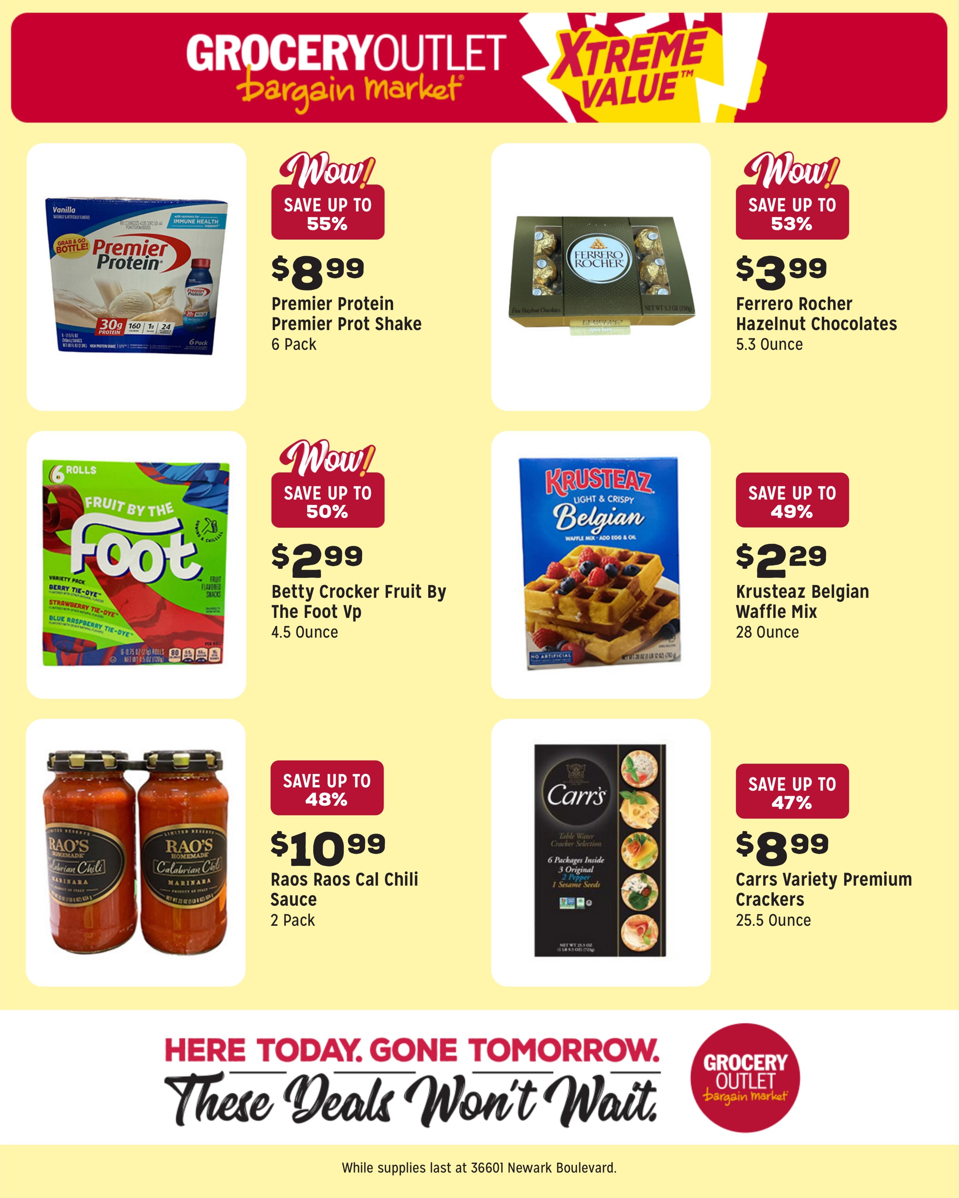 Grocery Outlet (Fremont Area, CA) Weekly Ad August 5 - 11, 2026