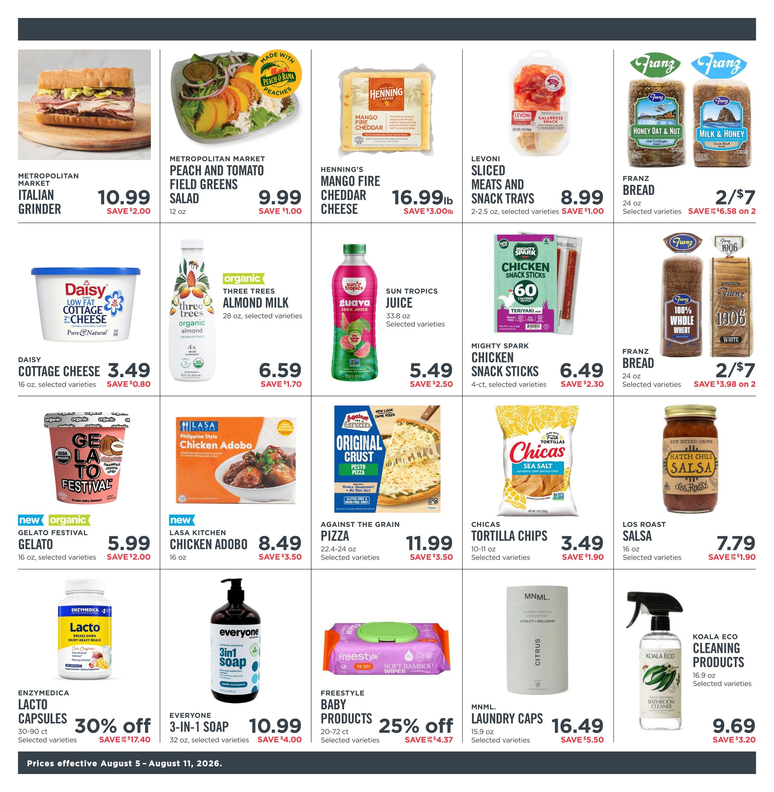 Metropolitan Market Weekly Ad August 5 - 11, 2026