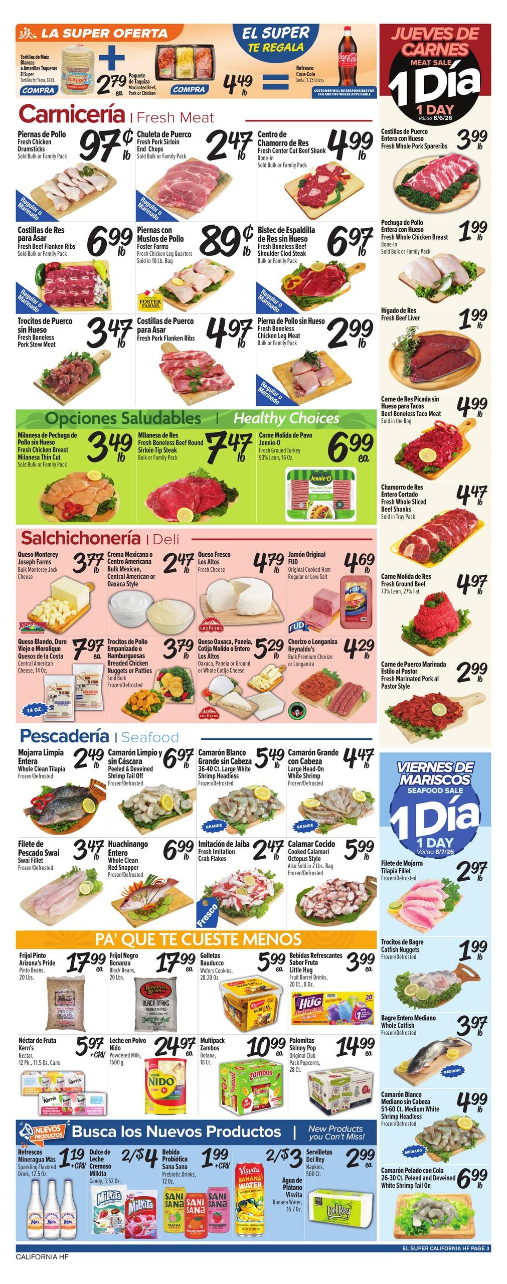 El Super (Adelanto Area, CA) Weekly Ad August 5 - 11, 2026