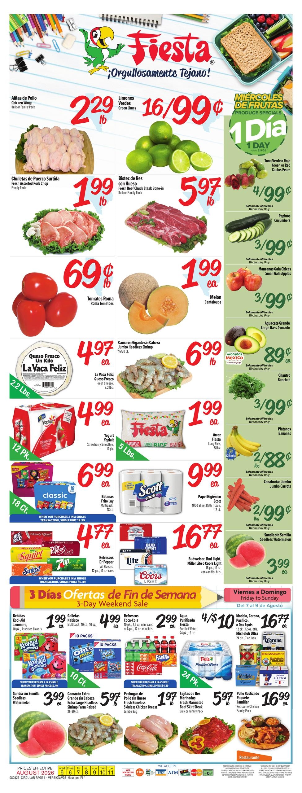 Fiesta Mart (Houston–Pearland Area, TX) Weekly Ad August 5 - 11, 2026