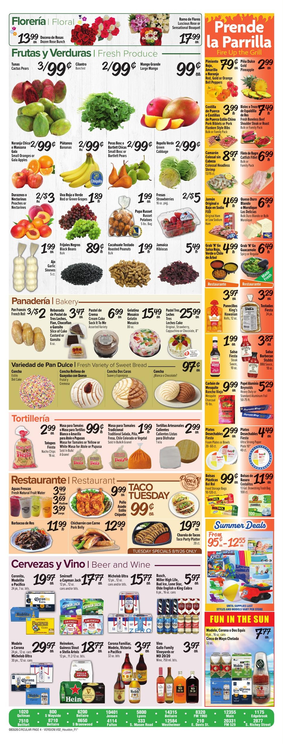 Fiesta Mart (Houston–Pearland Area, TX) Weekly Ad August 5 - 11, 2026