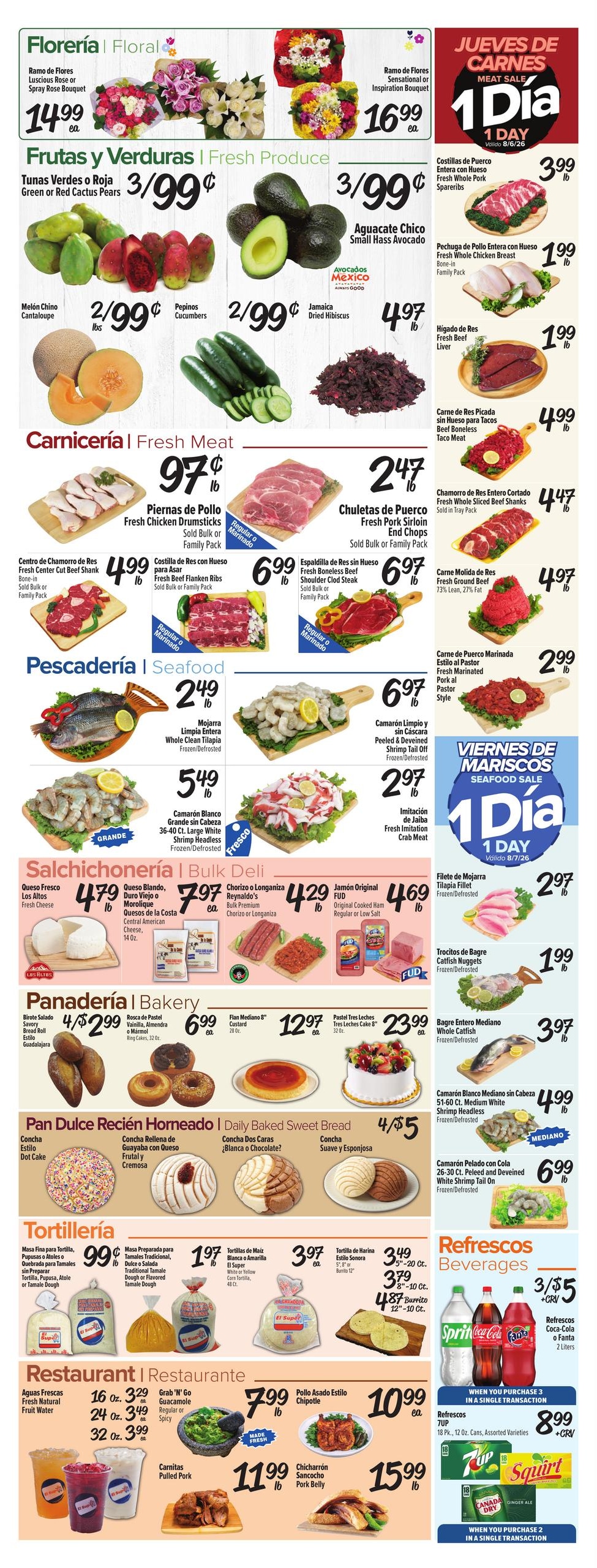 El Super Fresh Weekly Ad August 5 - 11, 2026