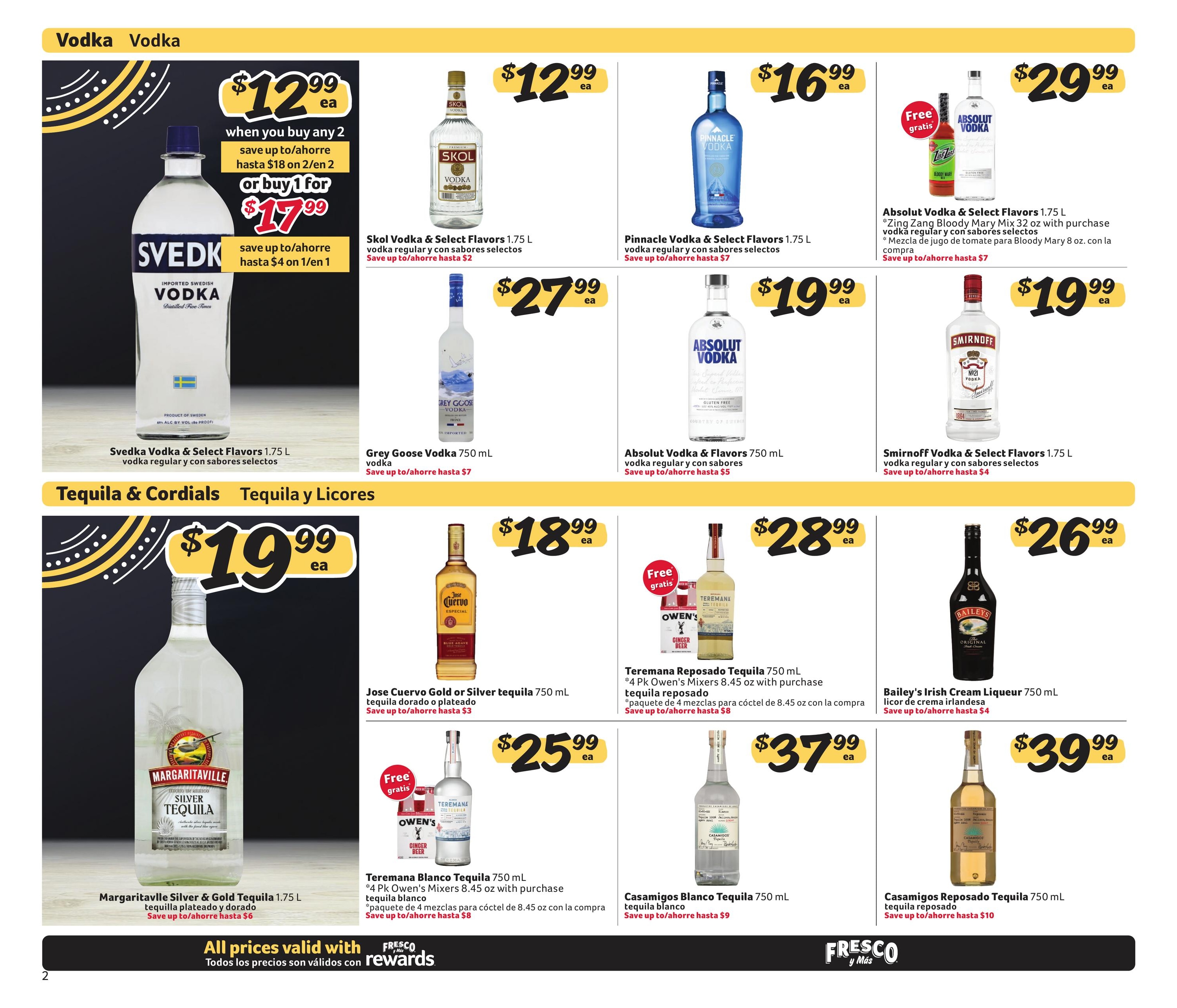 Fresco Y Mas Alcohol Weekly Ad August 3 - 30, 2026