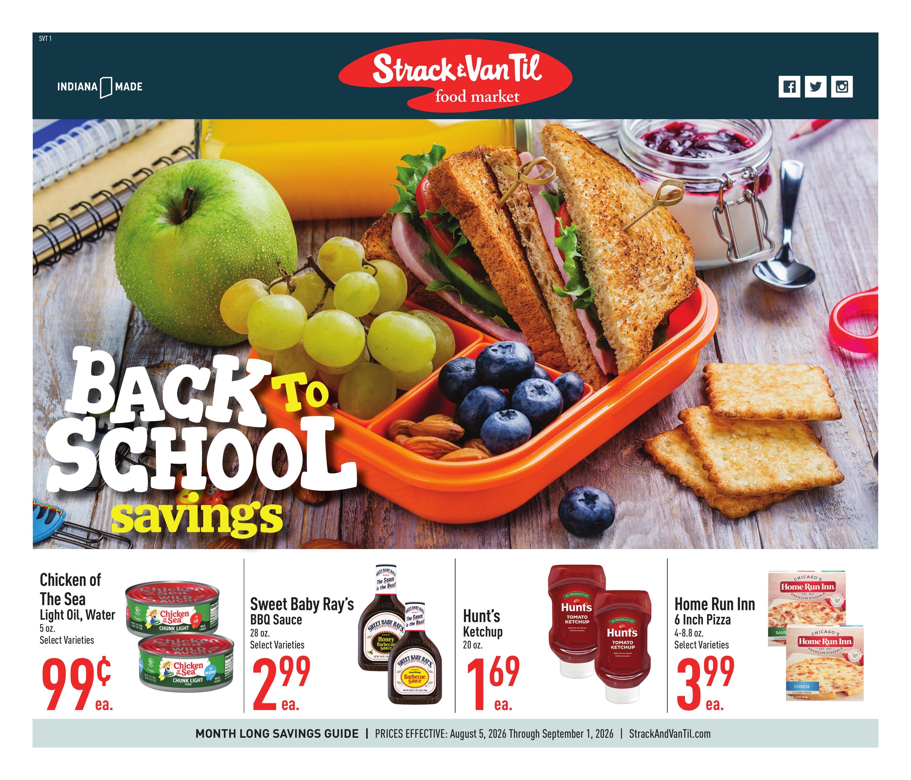 Strack & Van Til August Savings Guide Weekly Ad August 5 - September 1, 2026