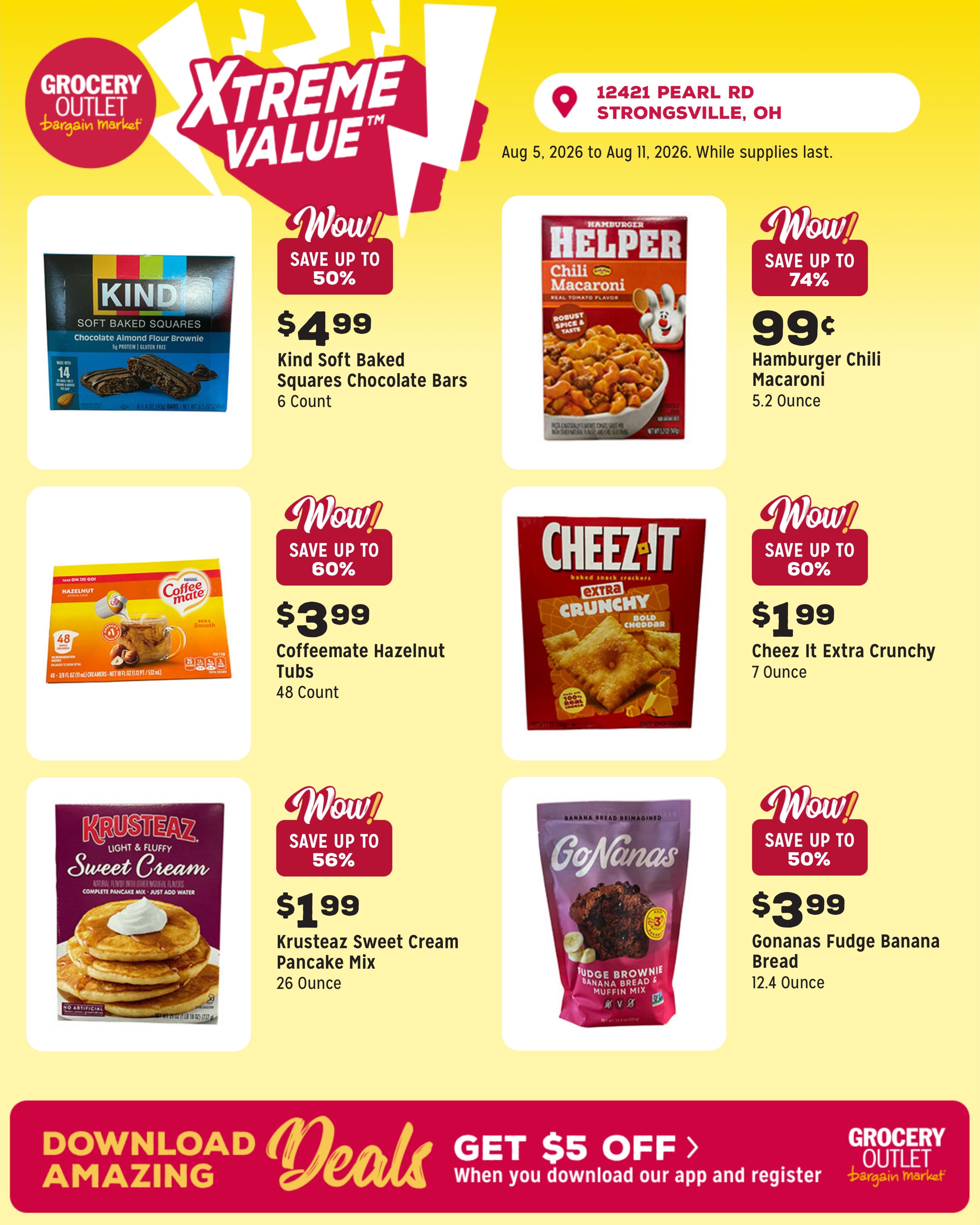 Grocery Outlet (Akron–Fairlawn Area, OH) Weekly Ad August 5 - 11, 2026