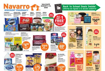 Navarro Discount Pharmacy (Davie–Miami Gardens Area, FL) Weekly Ad August 5 - 12, 2026