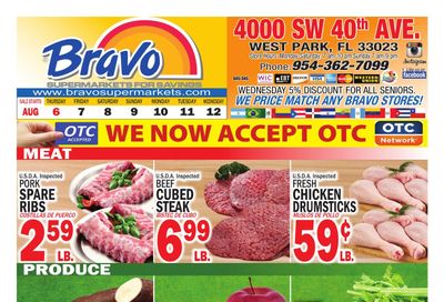 Bravo Supermarket (Hollywood Area, FL) Bravo Florida Weekly Weekly Ad August 6 - 12, 2026