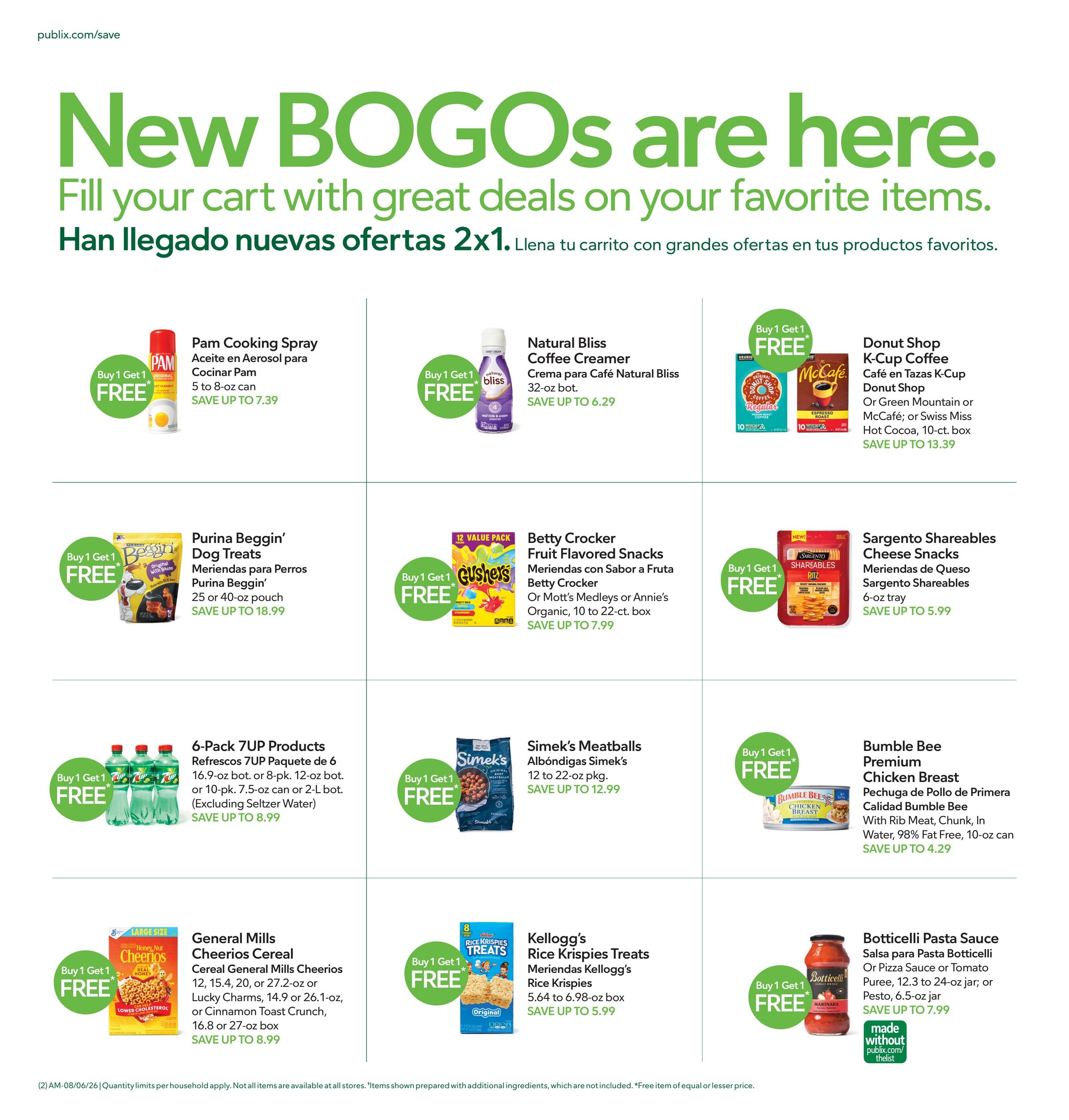 Publix (GA) Anuncio Semanal Español Weekly Ad August 5 - 11, 2026