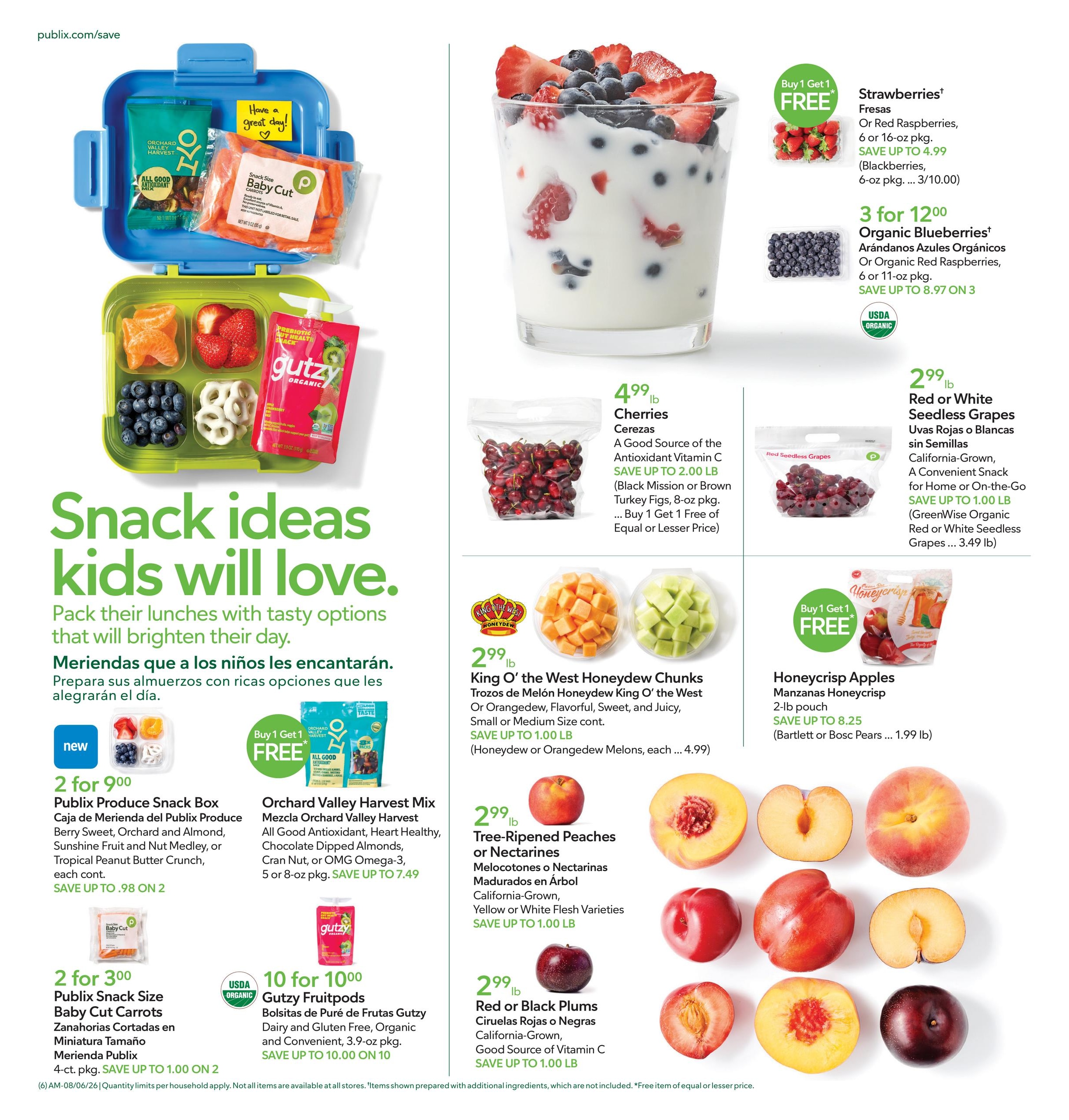 Publix (GA) Anuncio Semanal Español Weekly Ad August 5 - 11, 2026