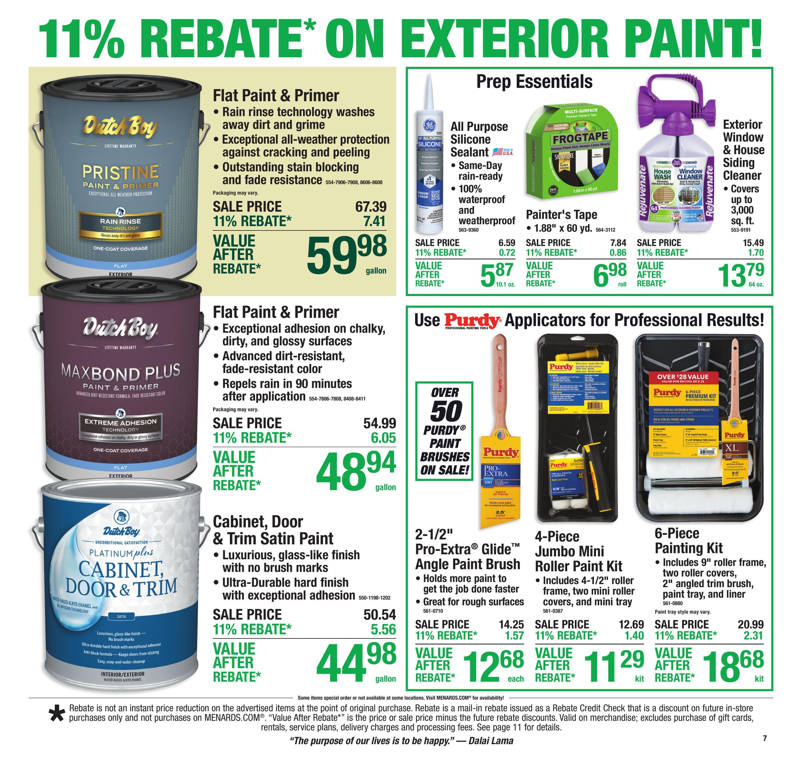 Menards (IA, MN, WI) 11% Rebate Sale Weekly Ad August 5 - 17, 2026
