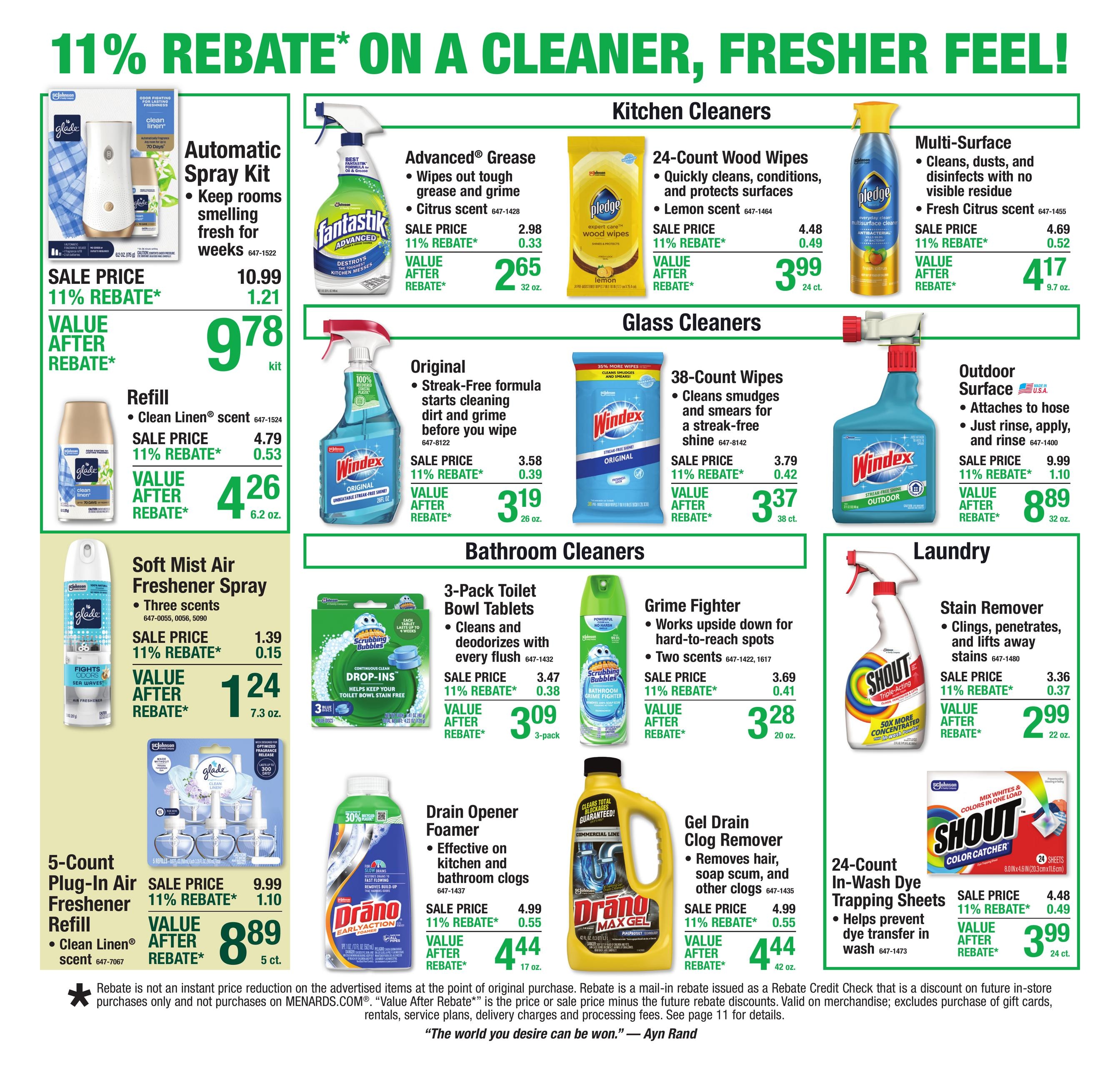 Menards (IA, MN, WI) 11% Rebate Sale Weekly Ad August 5 - 17, 2026
