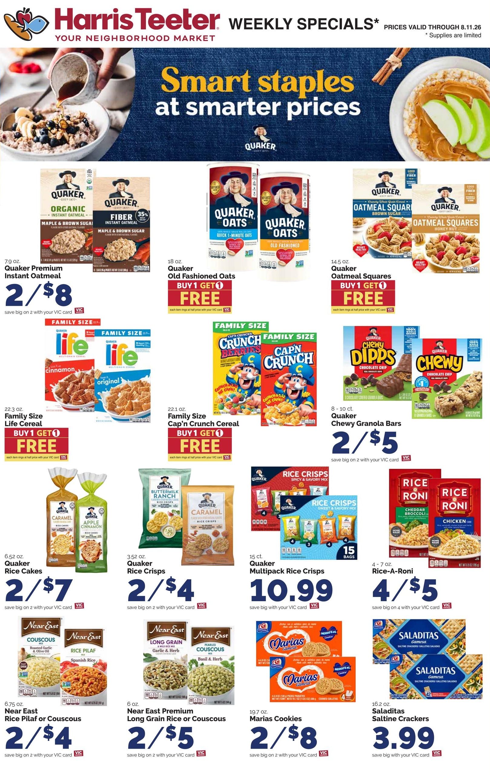 Harris Teeter (Rock Hill Area, SC) Weekly Ad August 5 - 11, 2026