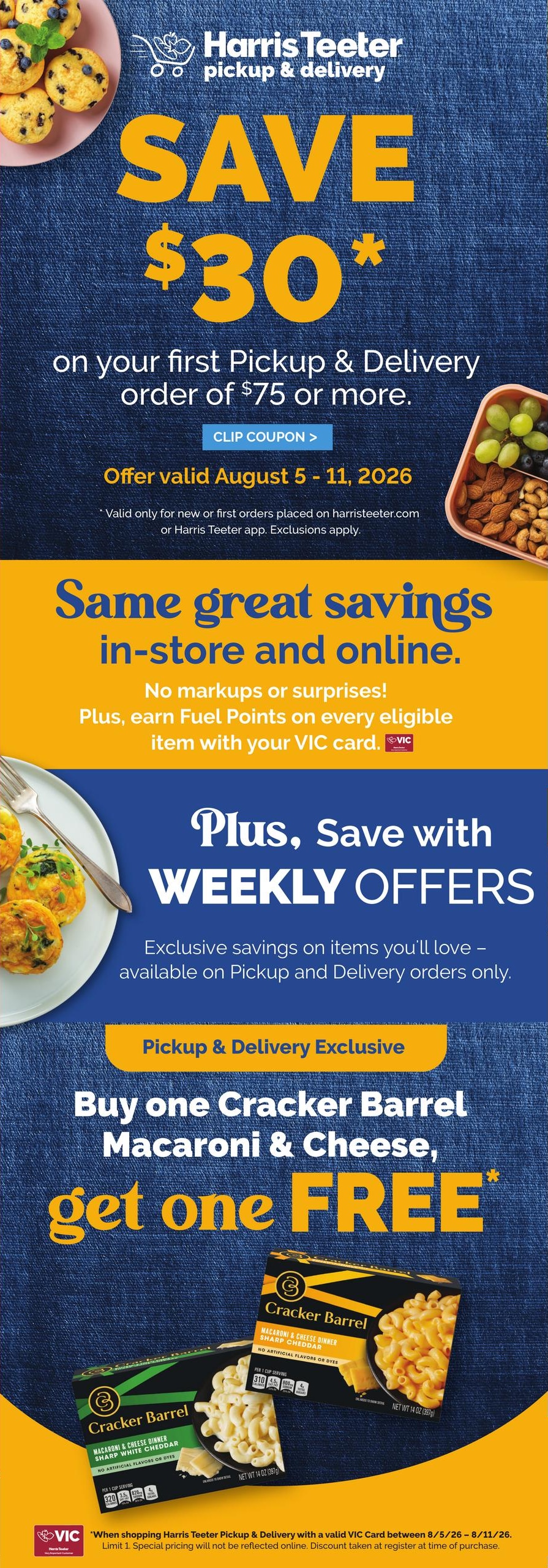 Harris Teeter (Rock Hill Area, SC) Weekly Ad August 5 - 11, 2026