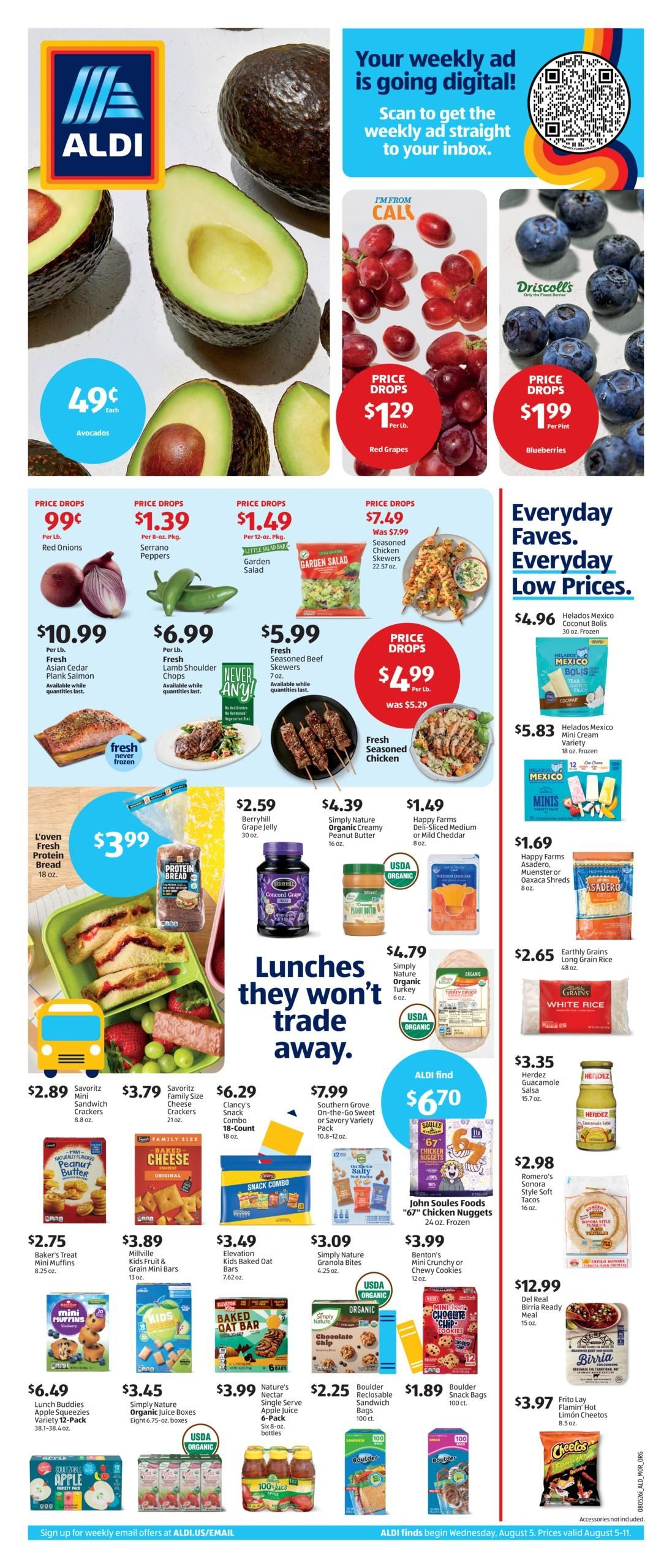 ALDI (AZ, NV) Weekly Ad August 5 - 11, 2026