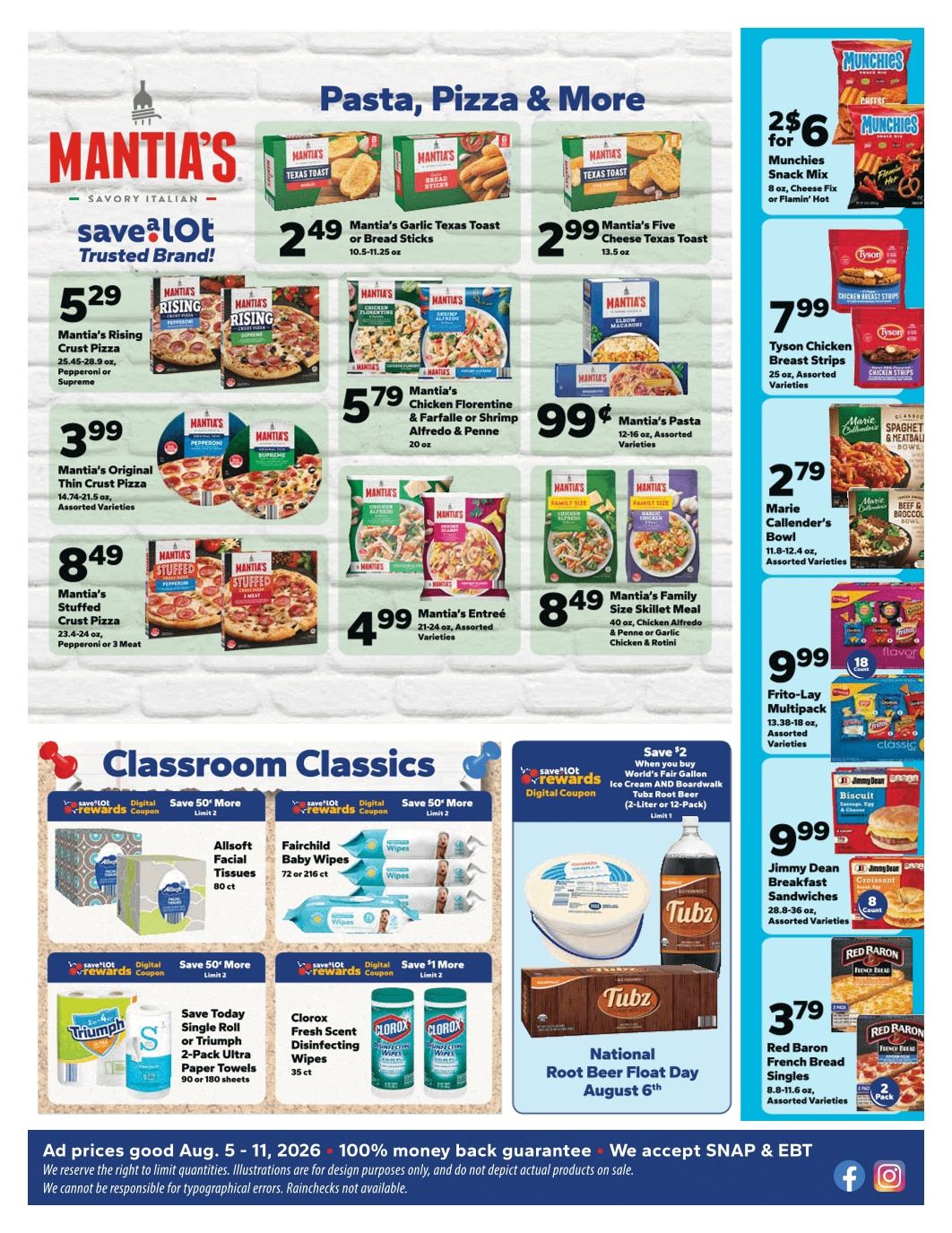 Save a Lot Food Stores (Albion, NY) Weekly Ad August 5 - 11, 2026