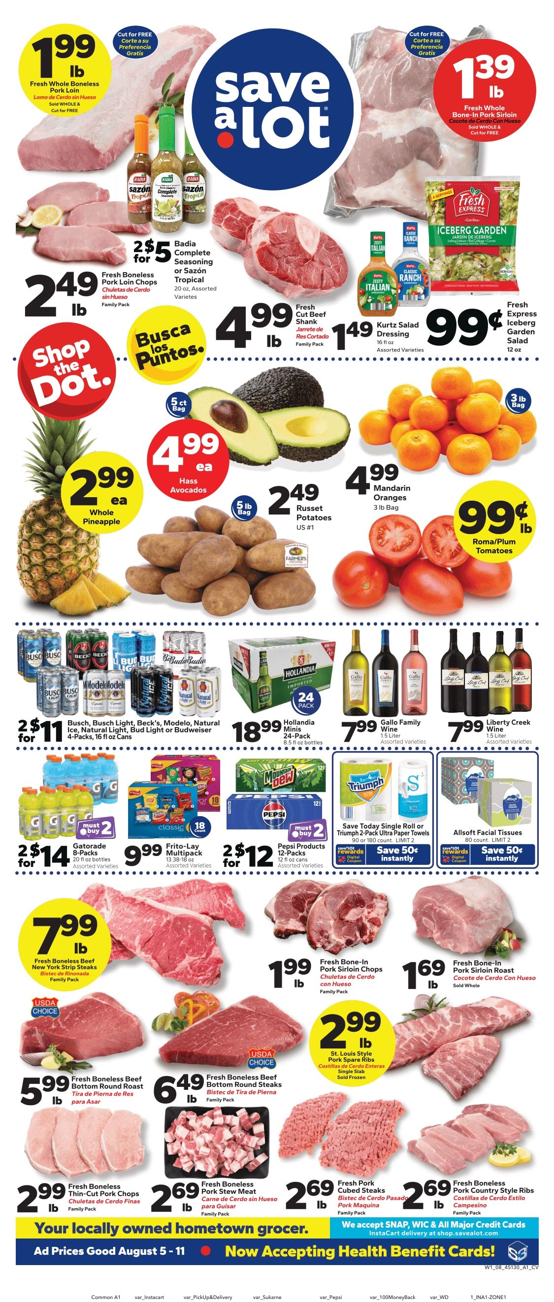 Save a Lot Food Stores (Pahokee, FL) Weekly Ad August 5 - 11, 2026