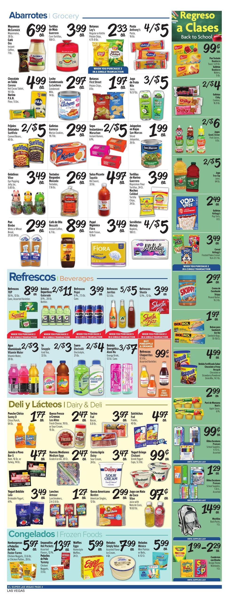 El Super (North Las Vegas–Las Vegas Area, NV) Weekly Ad August 5 - 11, 2026