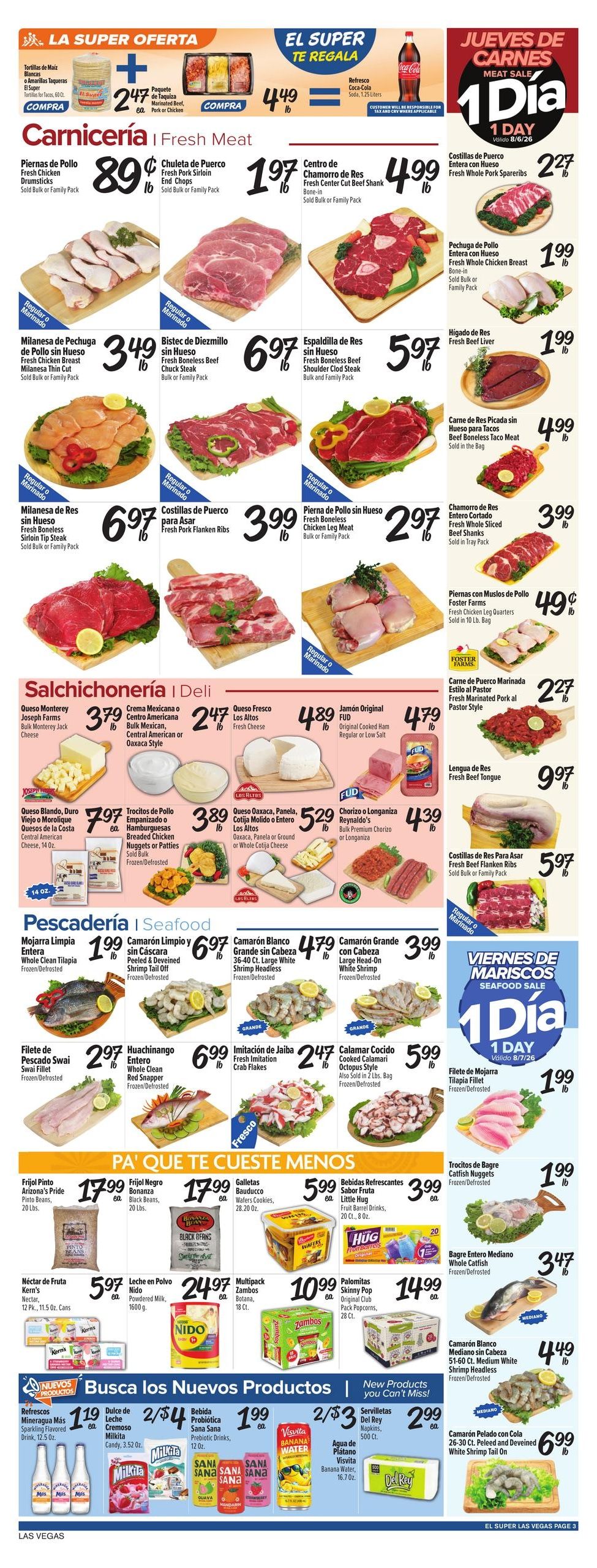 El Super (North Las Vegas–Las Vegas Area, NV) Weekly Ad August 5 - 11, 2026
