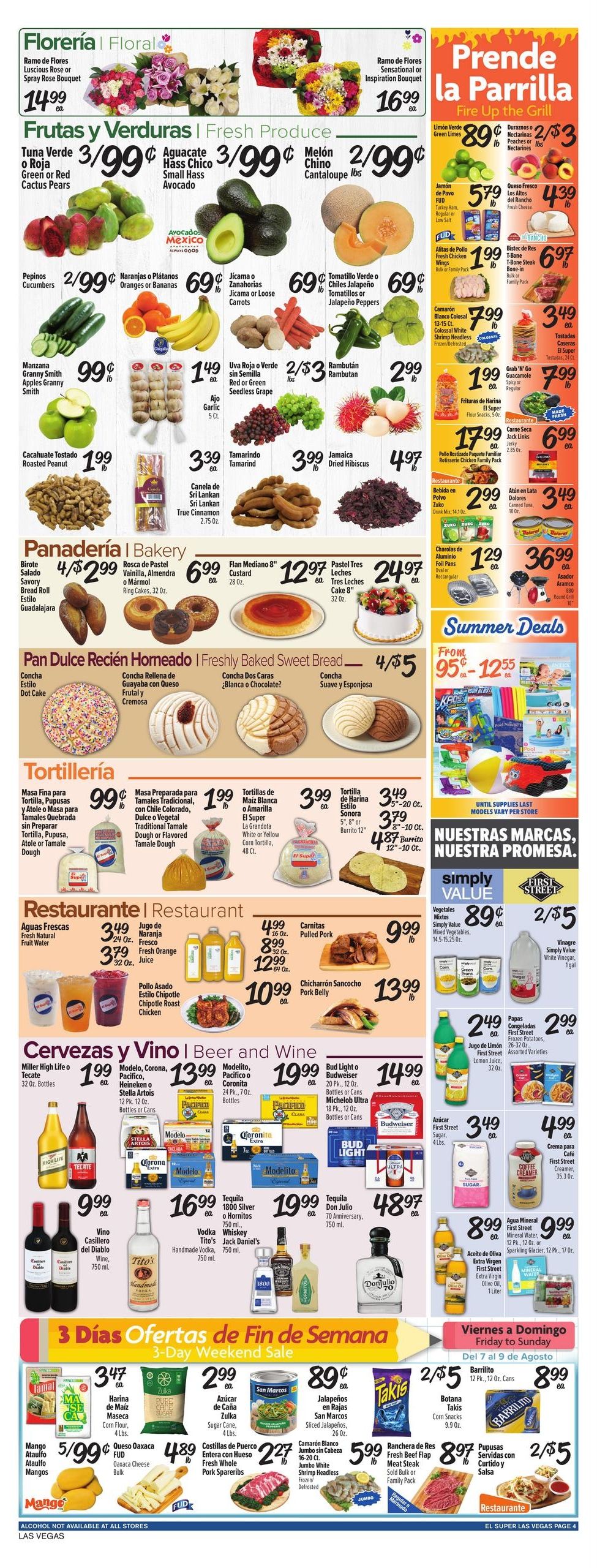 El Super (North Las Vegas–Las Vegas Area, NV) Weekly Ad August 5 - 11, 2026