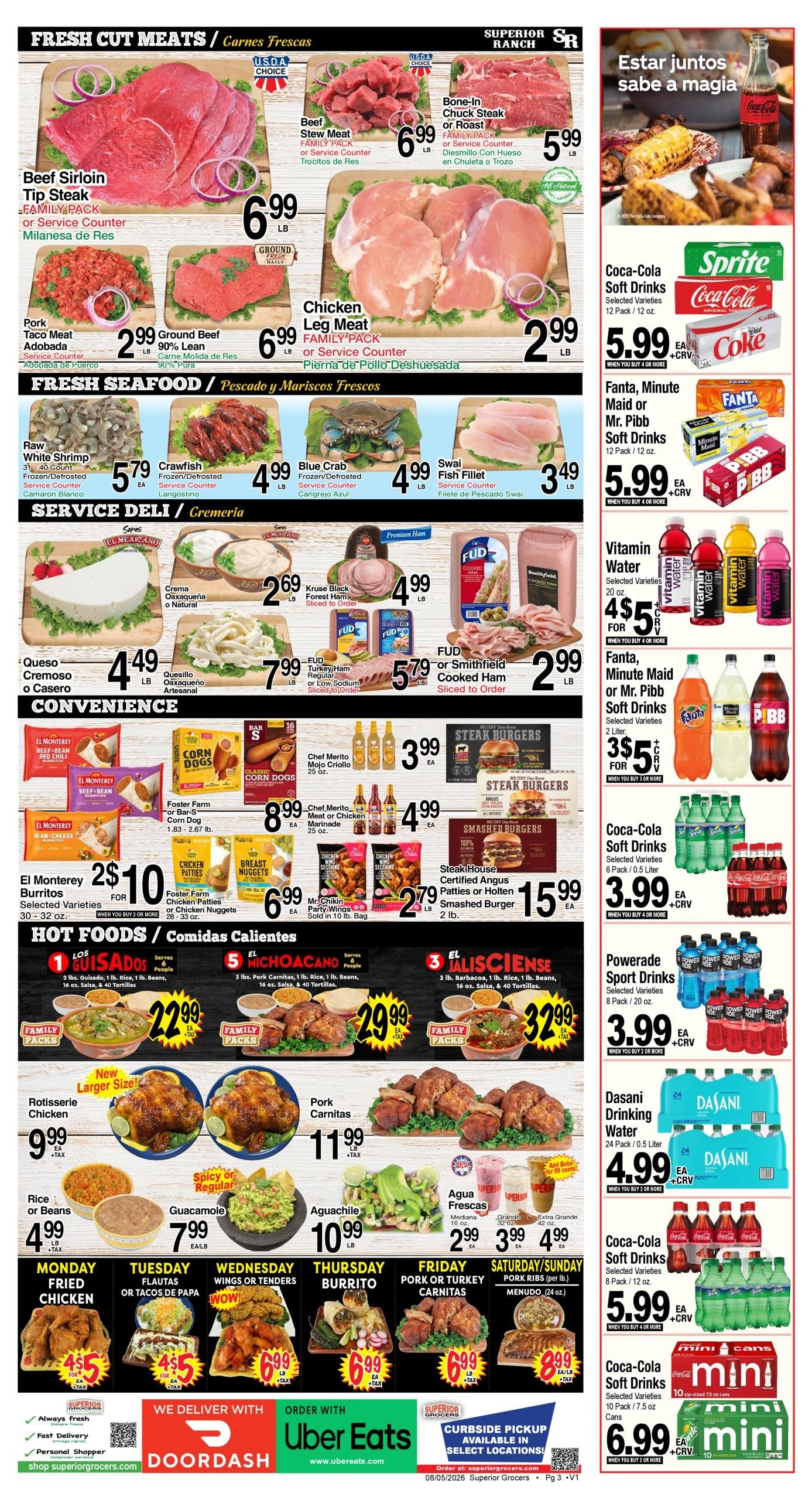 Superior Grocers (Alhambra Area, CA) Weekly Specials Weekly Ad August 5 - 11, 2026
