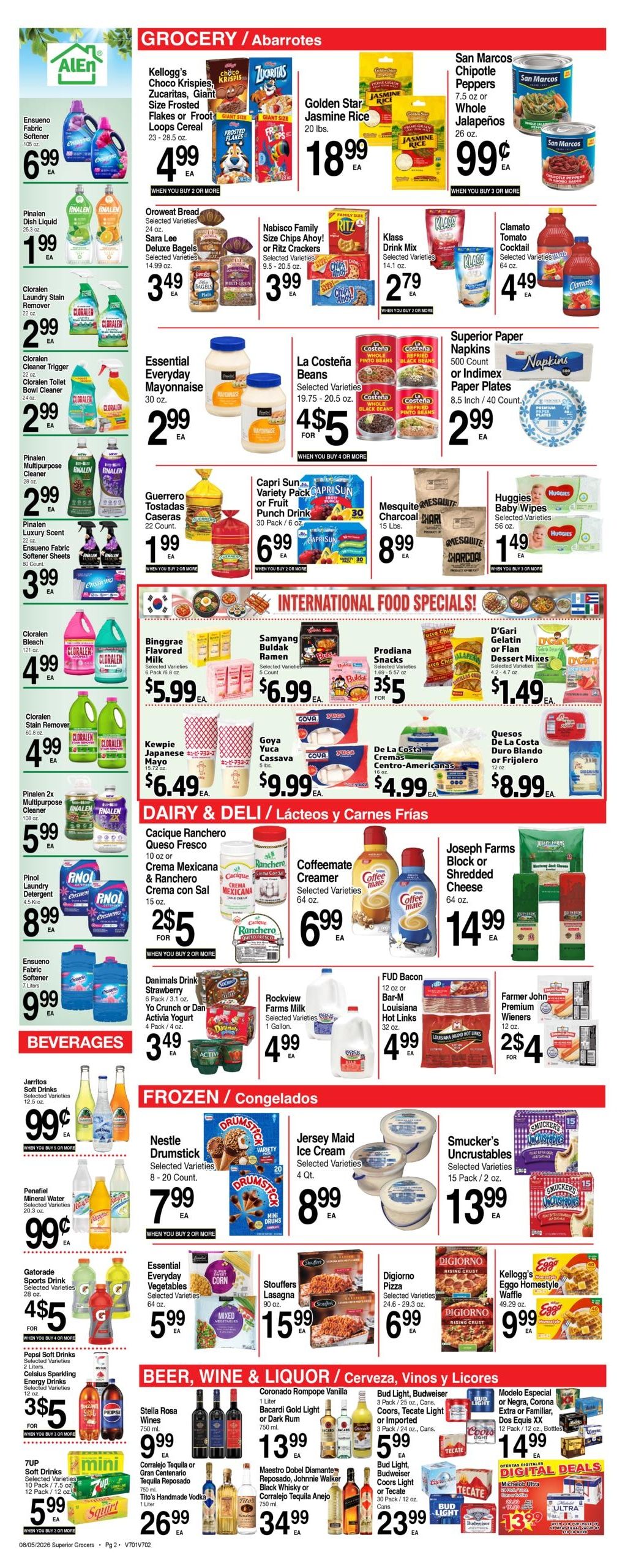 Superior Grocers (North Las Vegas–Las Vegas Area, NV) Weekly Specials Weekly Ad August 5 - 11, 2026