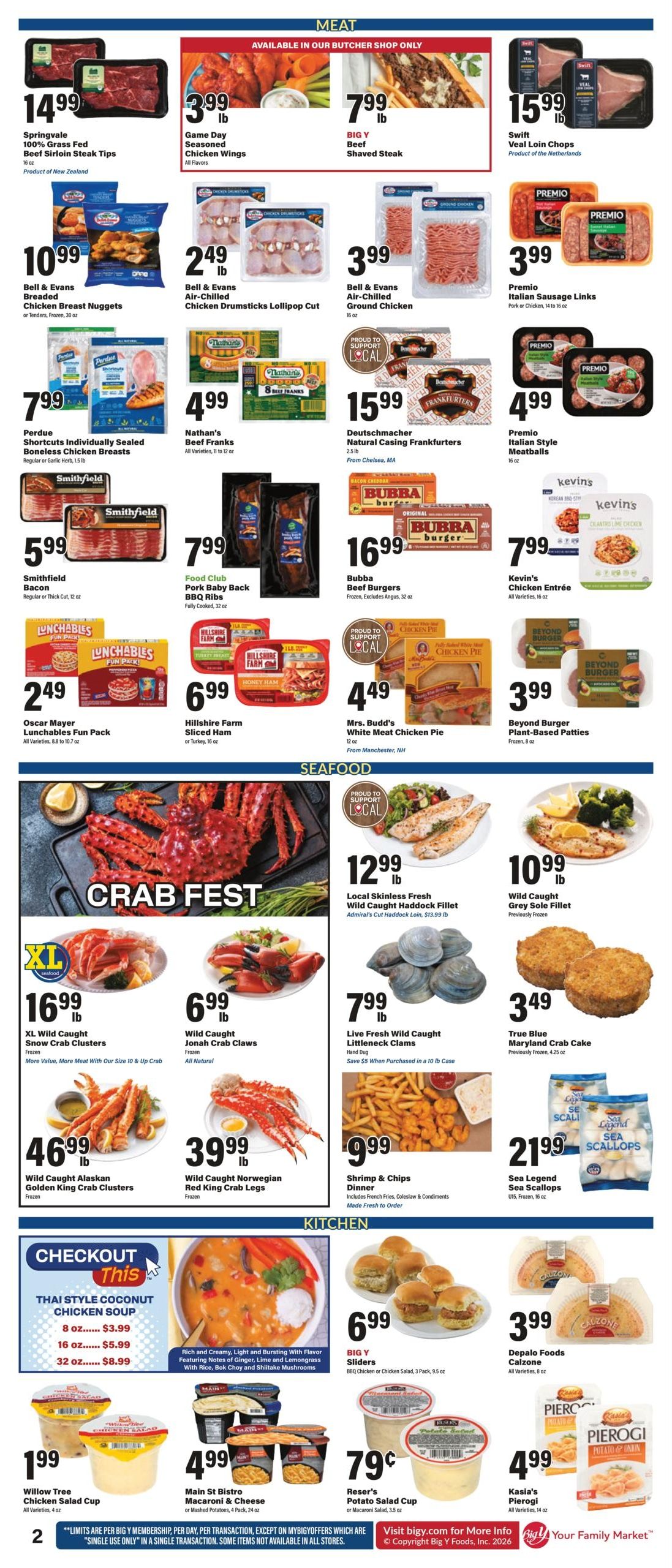 Big Y (MA, RI, VT) Weekly Ad August 6 - 12, 2026