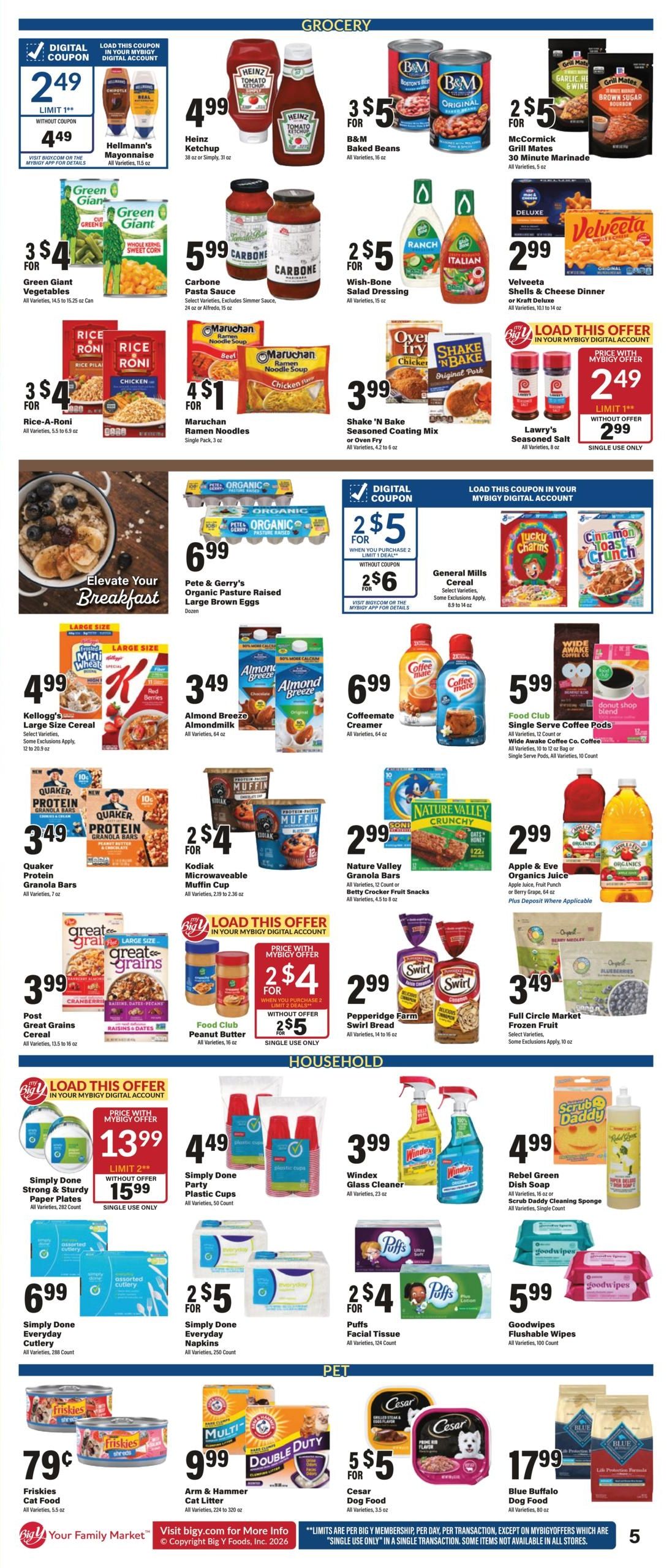 Big Y (MA, RI, VT) Weekly Ad August 6 - 12, 2026