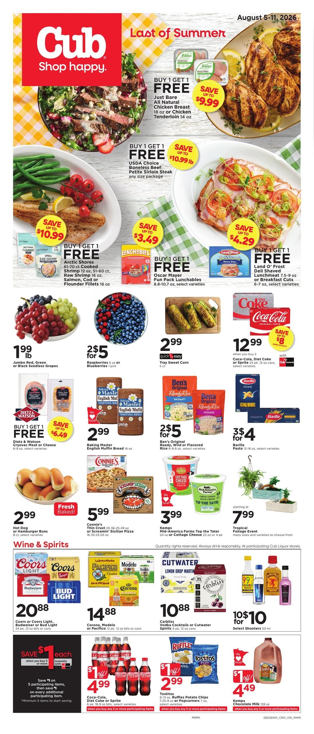 Cub Foods (MN) Weekly Savings Weekly Ad August 5 - 11, 2026