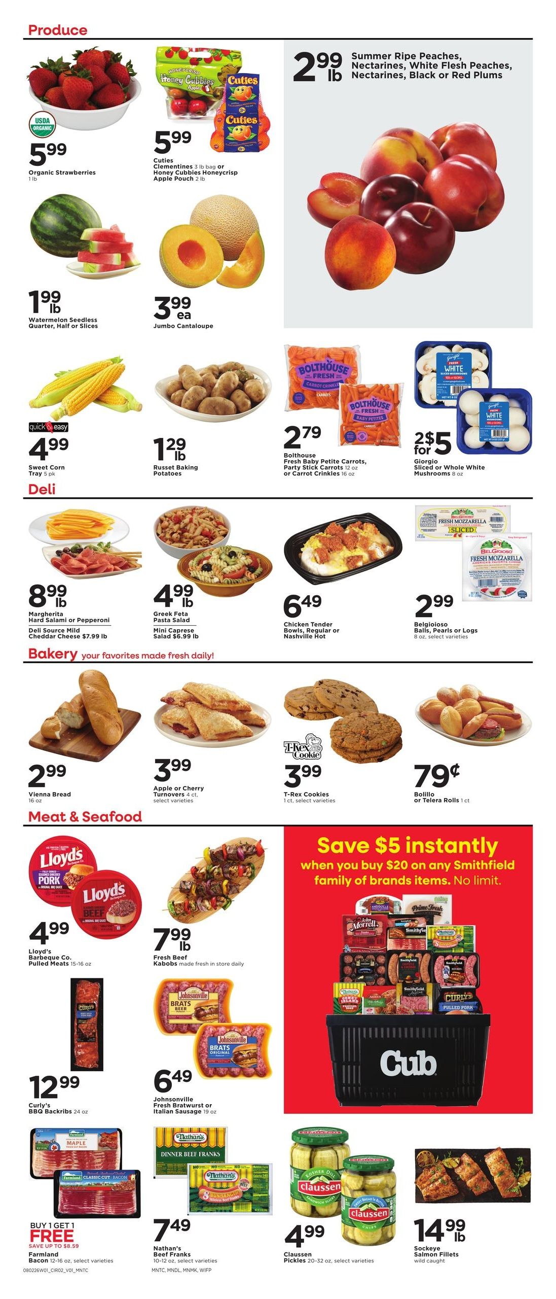 Cub Foods (MN) Weekly Savings Weekly Ad August 5 - 11, 2026