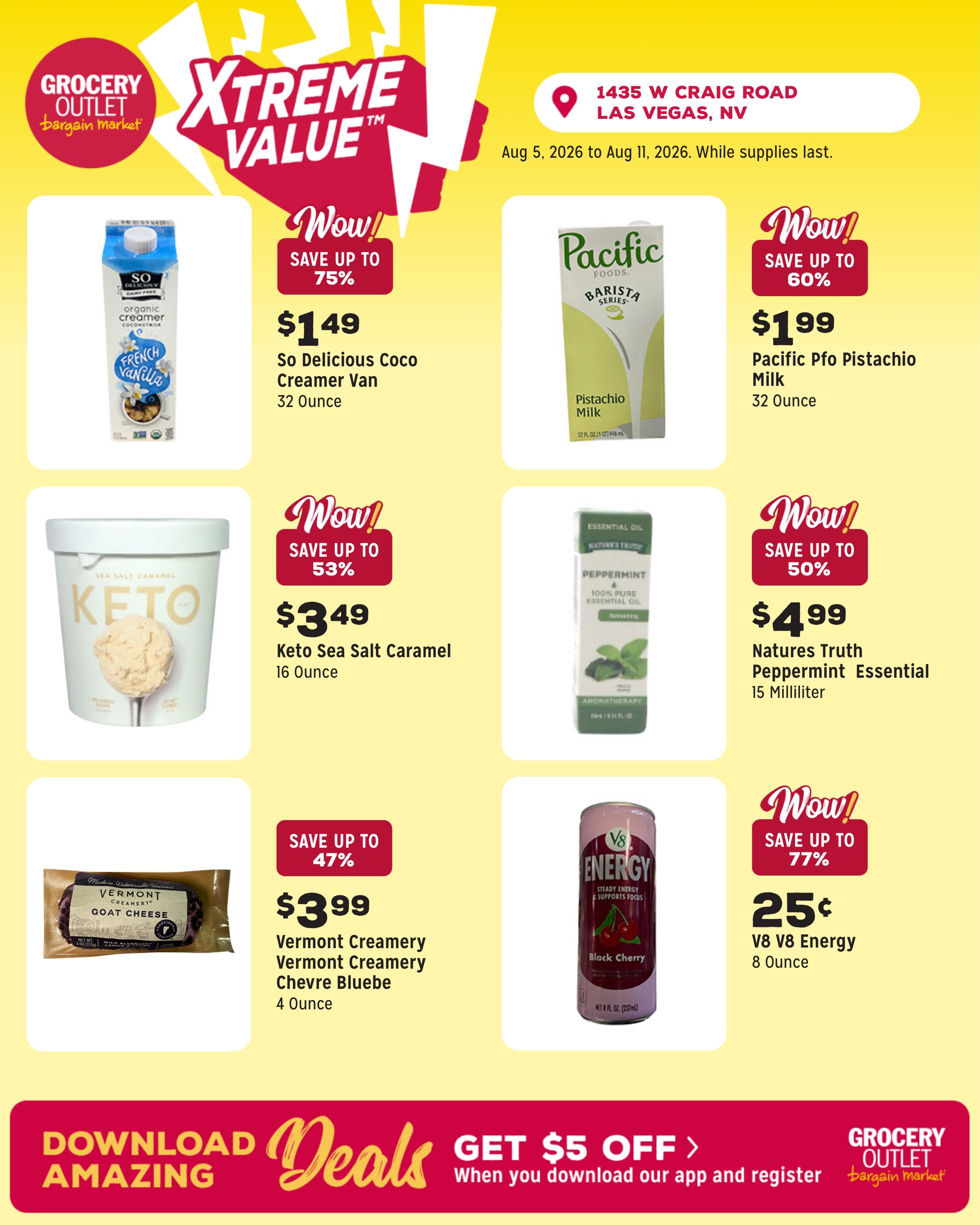 Grocery Outlet (North Las Vegas Area, NV) Weekly Ad August 5 - 11, 2026