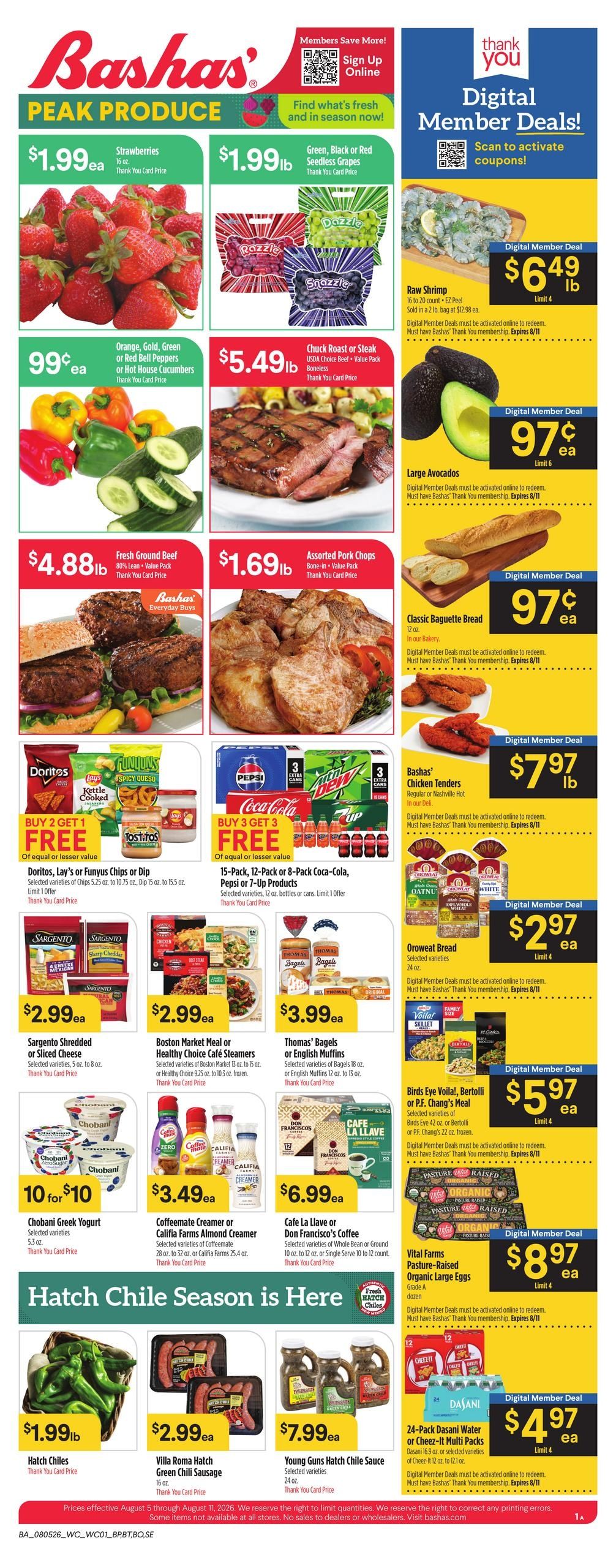 Bashas' (Apache Junction Area, AZ) Weekly Ad August 5 - 11, 2026