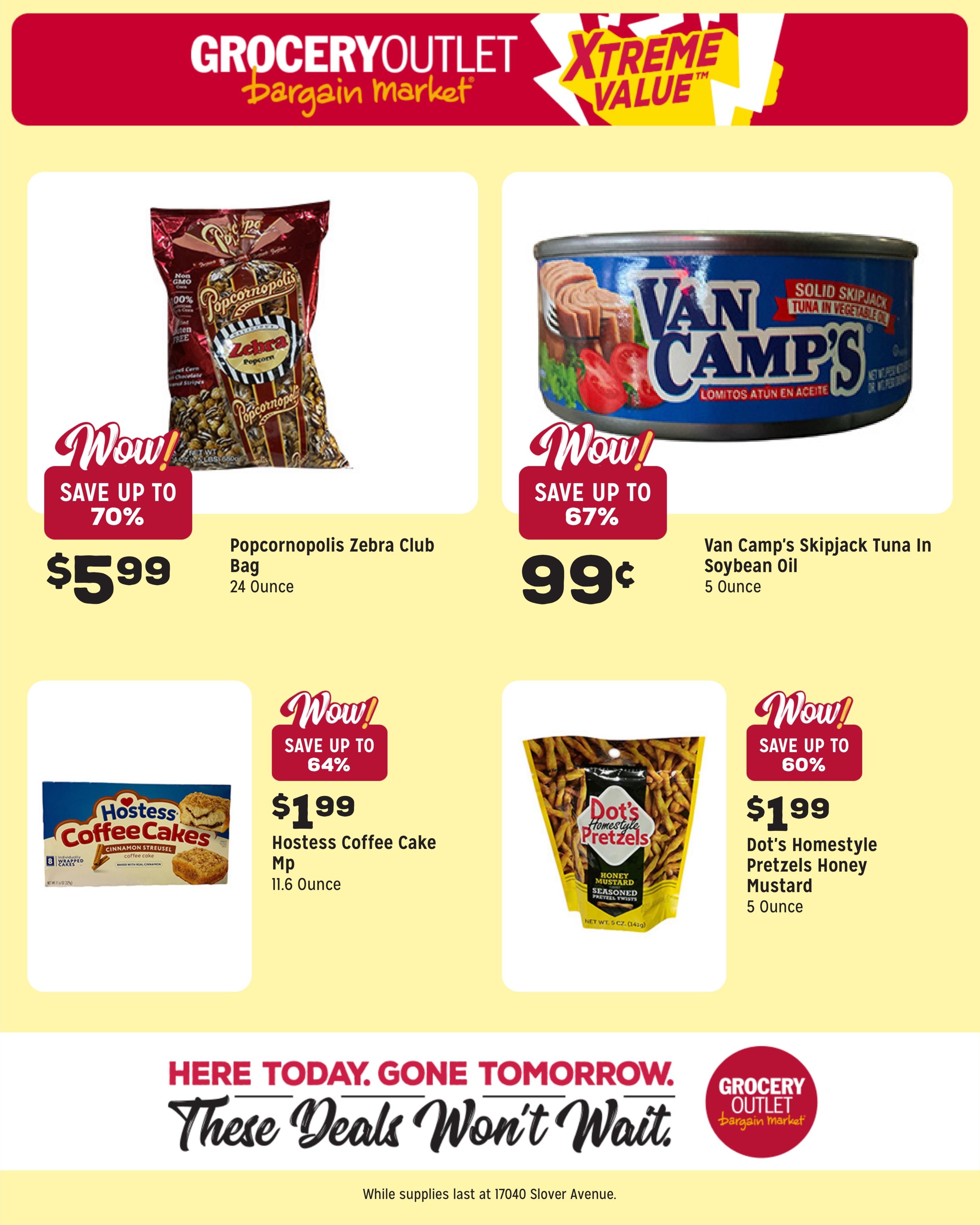 Grocery Outlet (Fontana Area, CA) Weekly Ad August 5 - 11, 2026