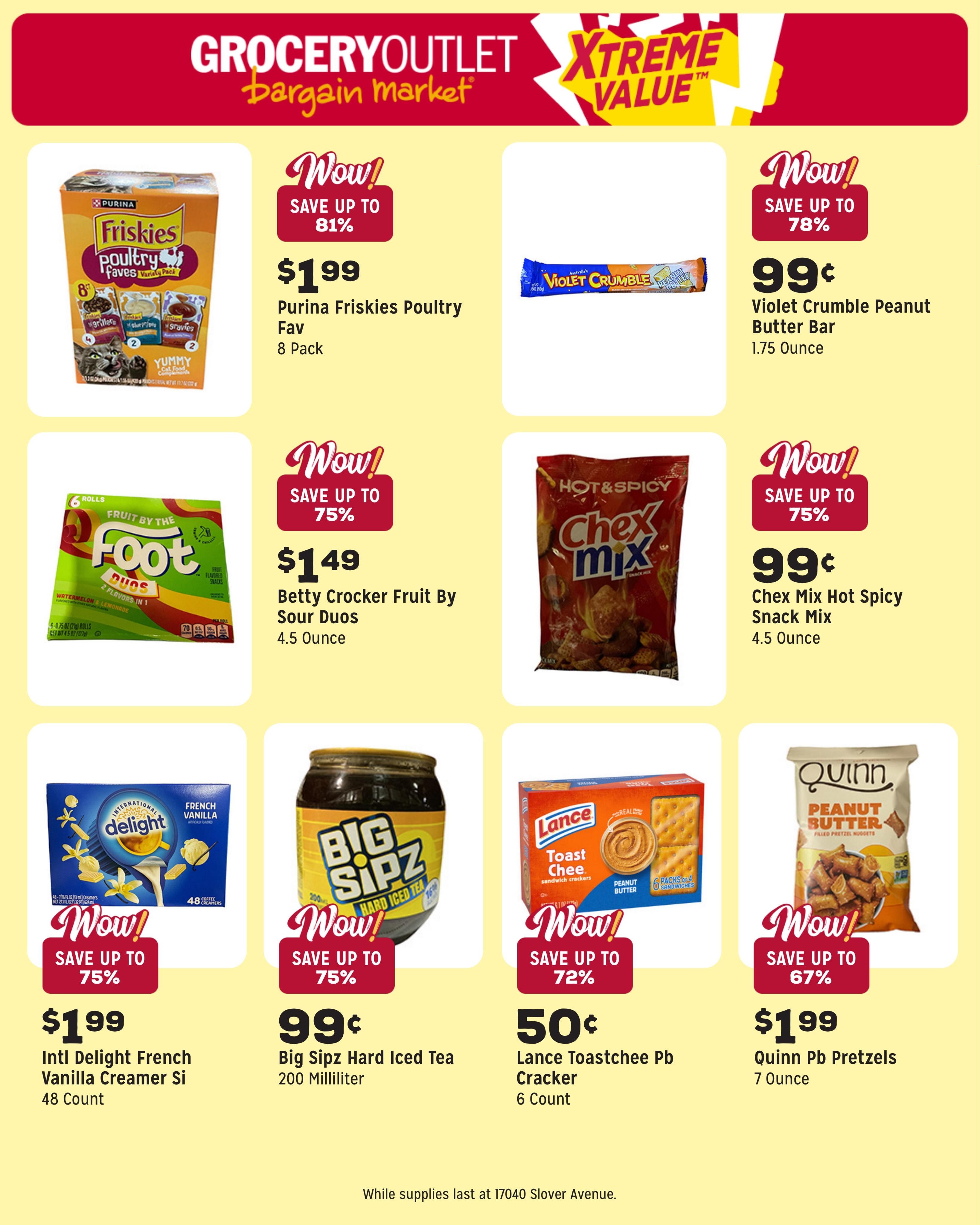Grocery Outlet (Fontana Area, CA) Weekly Ad August 5 - 11, 2026
