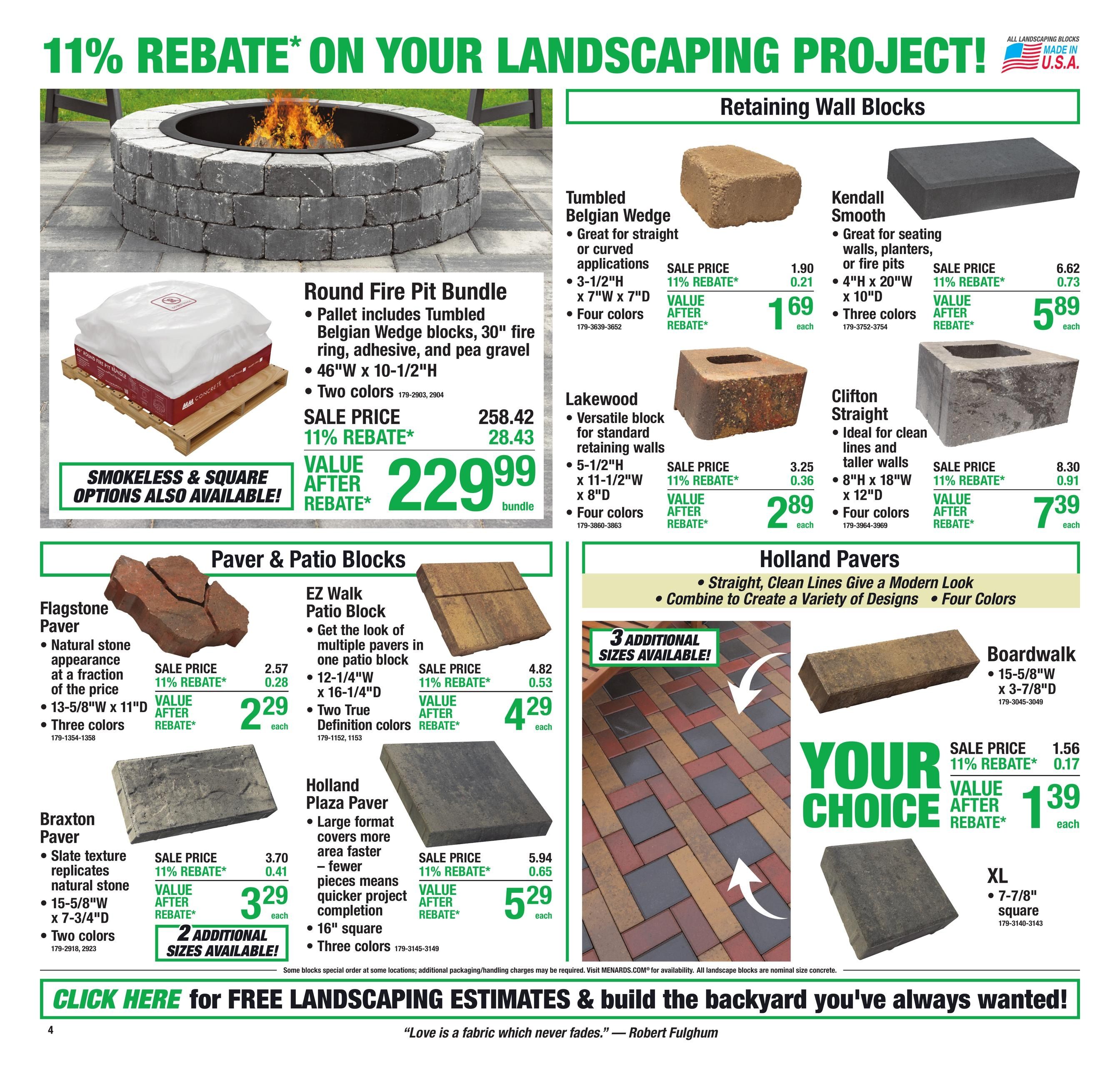 Menards (KY, PA, WV) 11% Rebate Sale Weekly Ad August 5 - 17, 2026