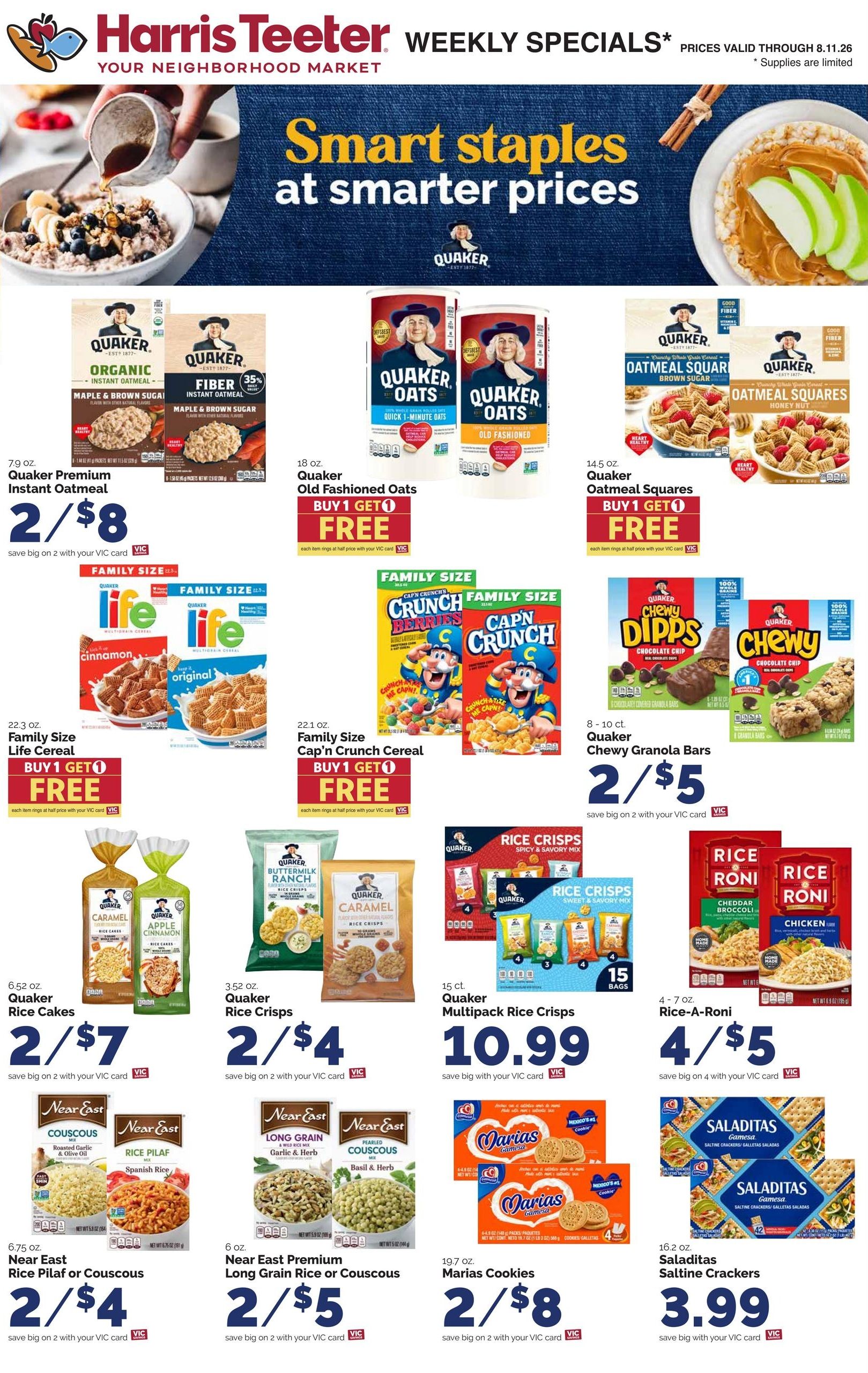 Harris Teeter (Boone Area, NC) Weekly Ad August 5 - 11, 2026