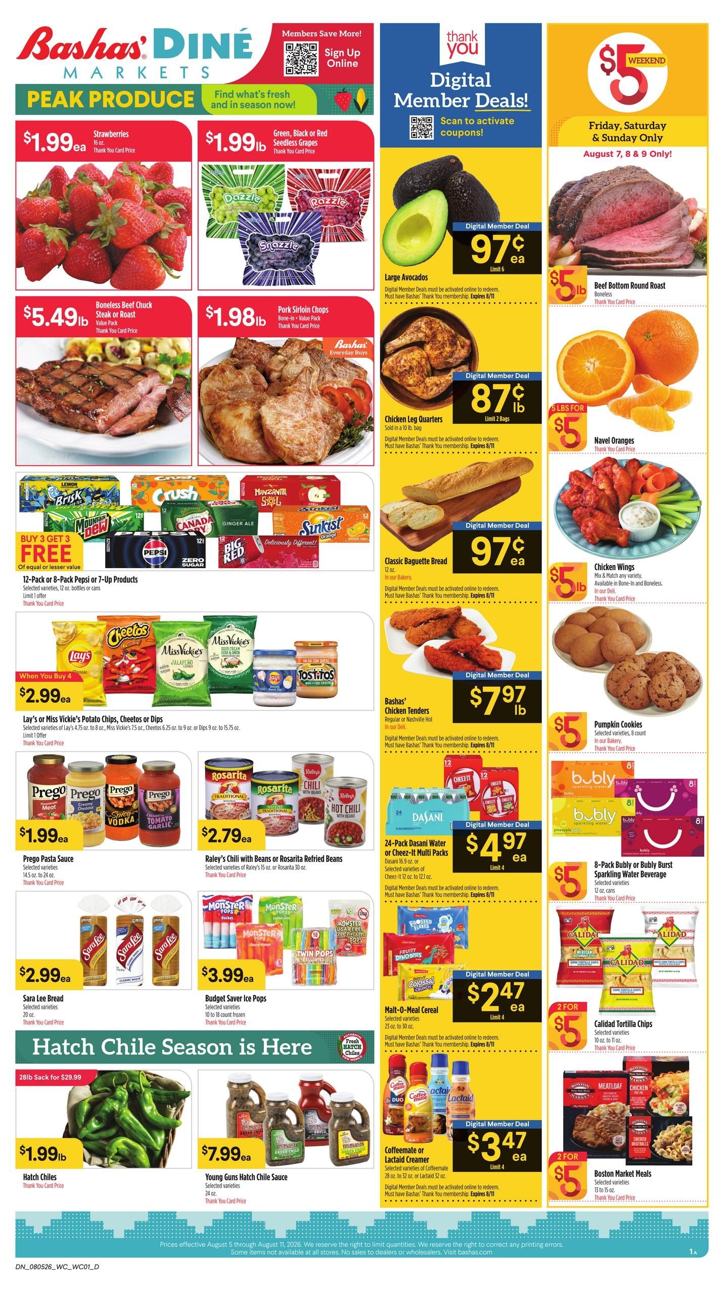 Bashas' (AZ, NM) Weekly Ad August 5 - 11, 2026