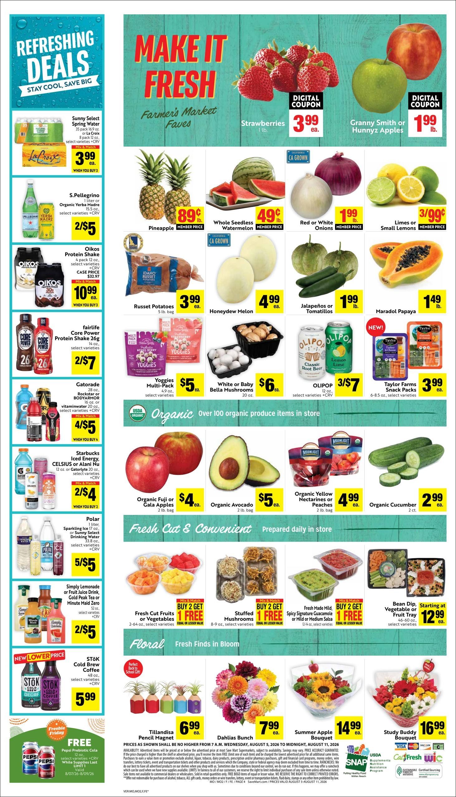 Save Mart (Antioch Area, CA) Weekly Ad August 5 - 11, 2026