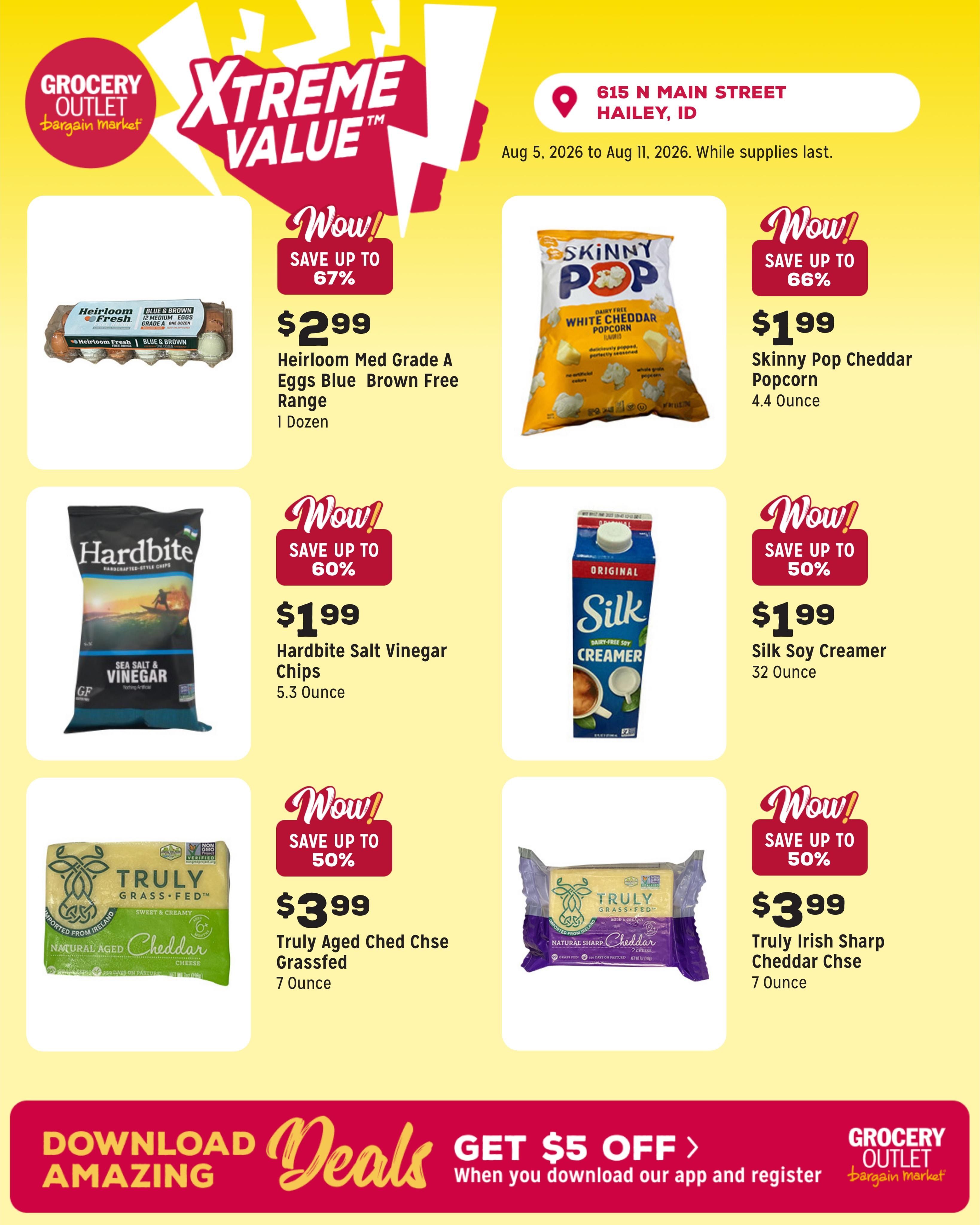 Grocery Outlet (Sun Valley Area, ID) Weekly Ad August 5 - 11, 2026