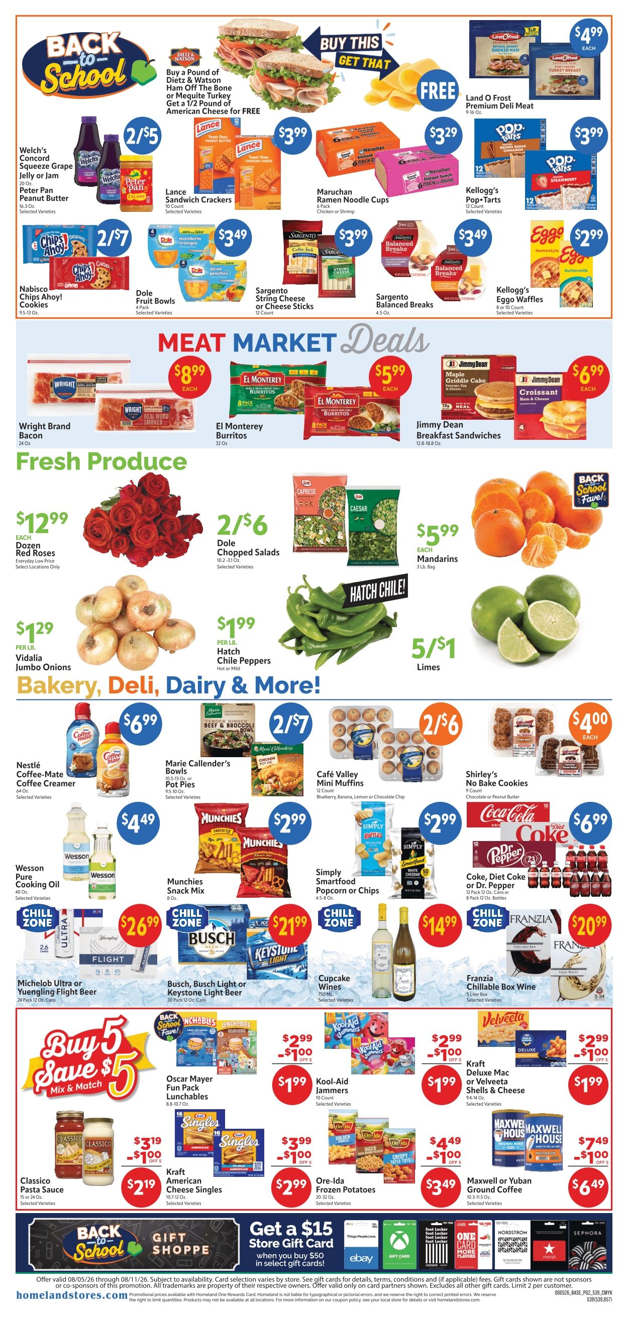 Homeland Stores (Pryor, OK) Weekly Ad August 5 - 11, 2026