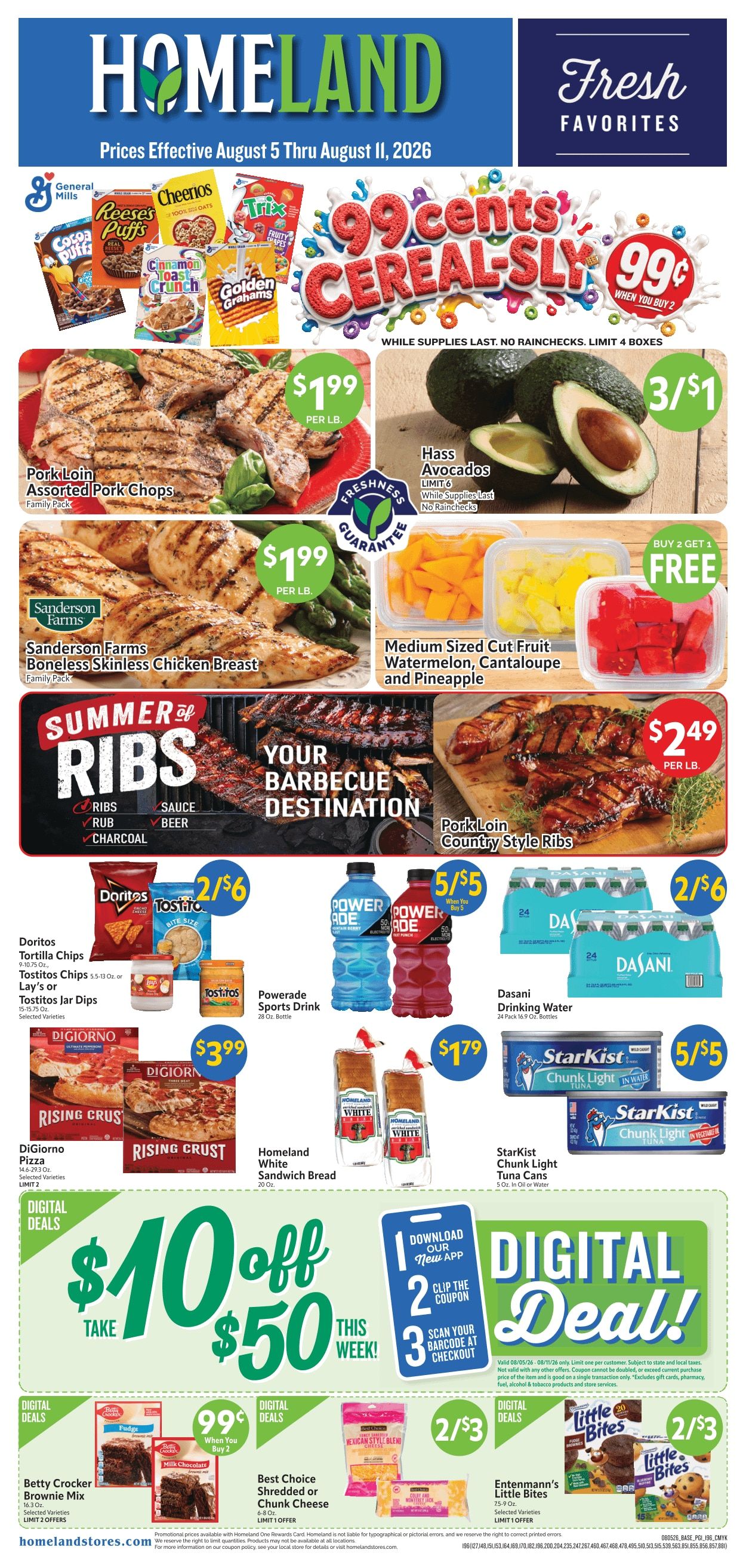 Homeland Stores (Edmond and other locations, OK) Weekly Ad August 5 - 11, 2026