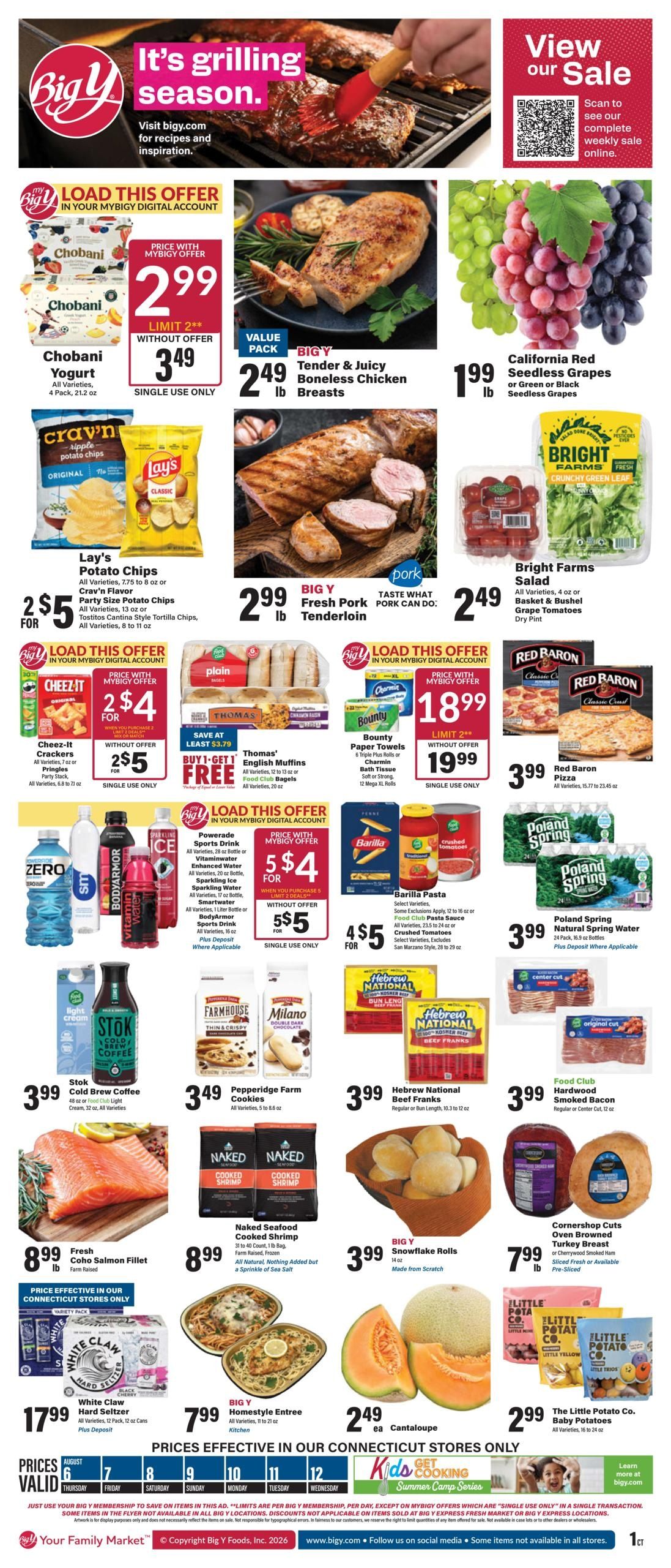 Big Y (Bridgeport–Middlefield Area, CT–NY) Weekly Ad August 6 - 12, 2026